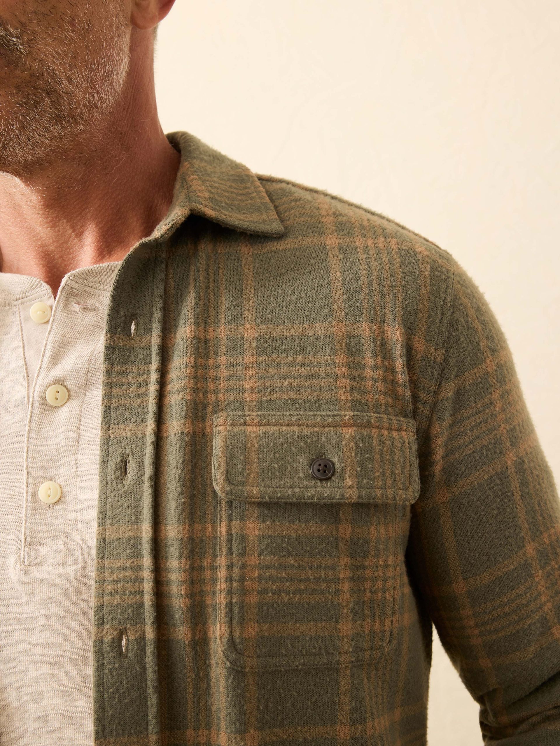 Legend? Sweater Shirt - Woodland Olive Plaid - Image 5