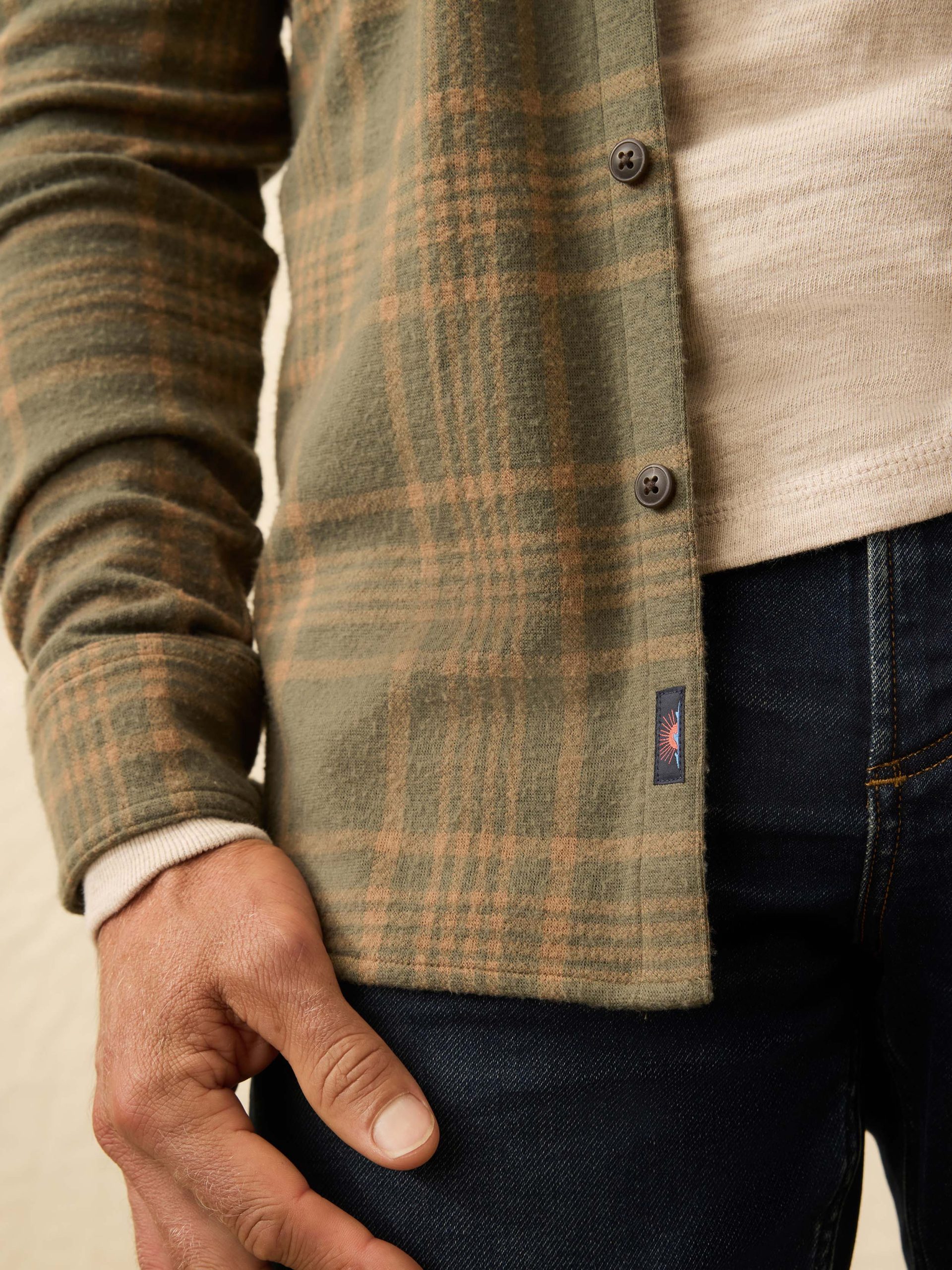Legend? Sweater Shirt - Woodland Olive Plaid - Image 6