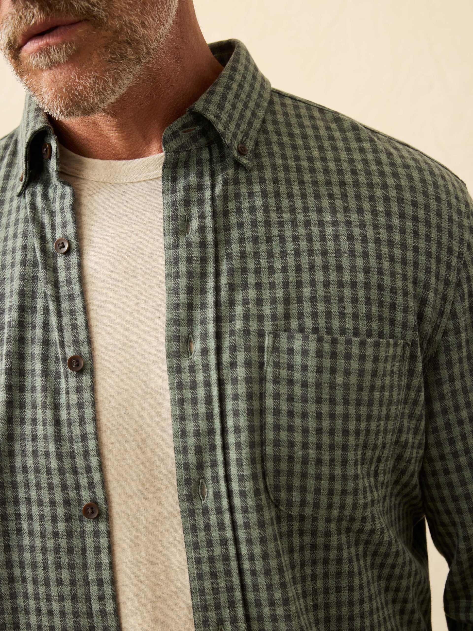 Coastline Knit Shirt - Forest Road Gingham - Image 3