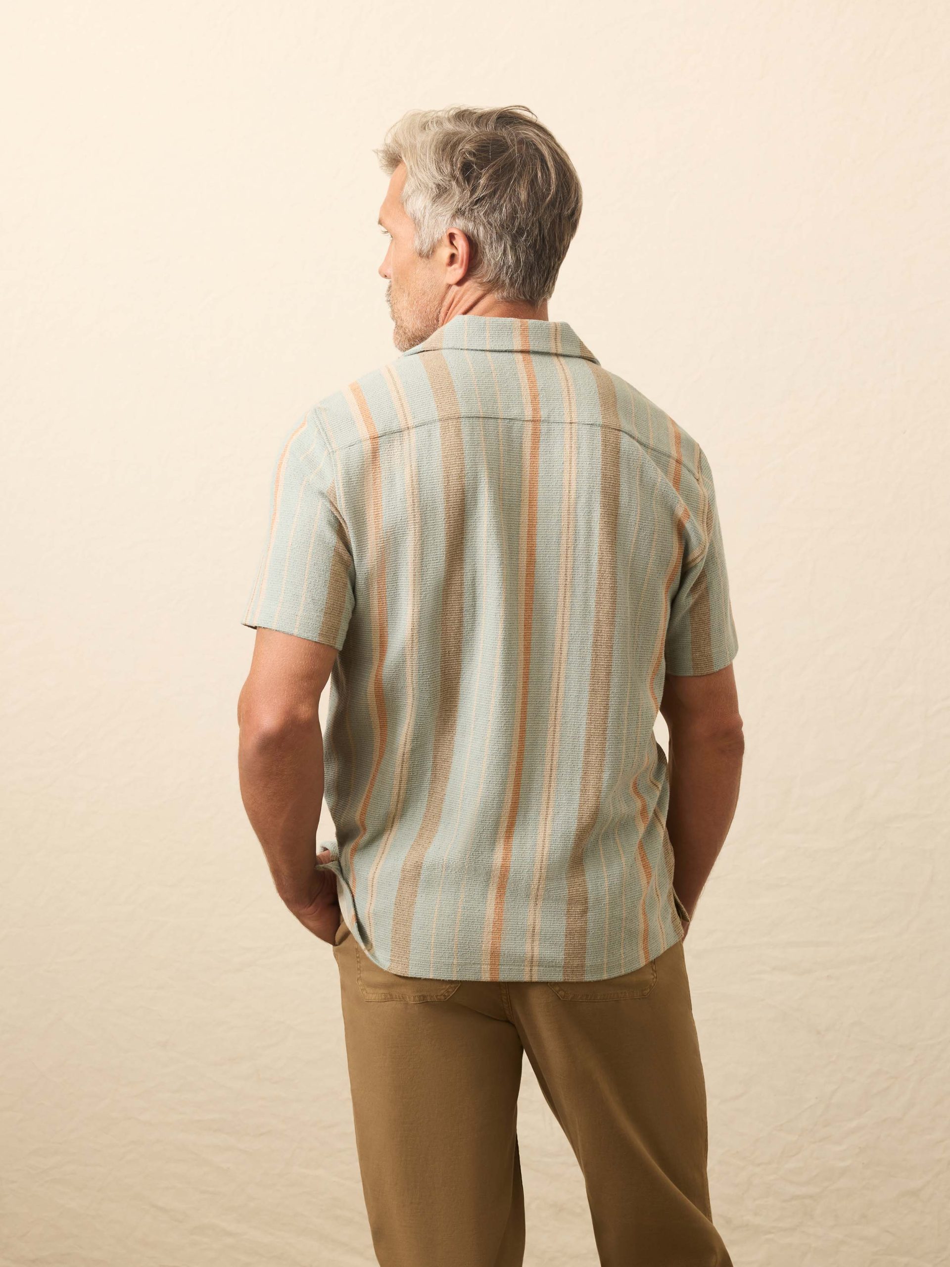 Short-Sleeve Oasis Shirt - Sequoia Lake Stripe - Image 5