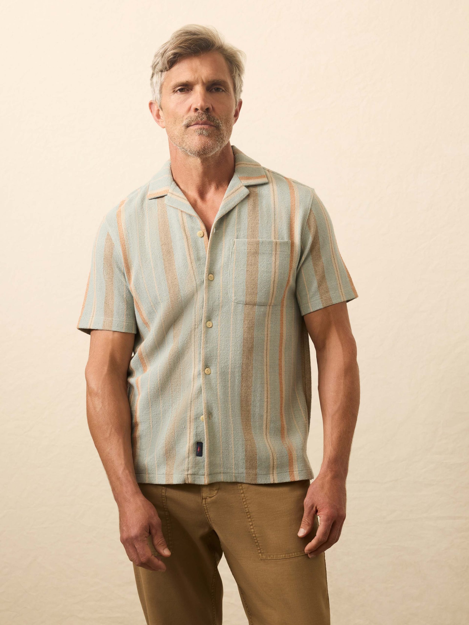 Short-Sleeve Oasis Shirt - Sequoia Lake Stripe - Image 2