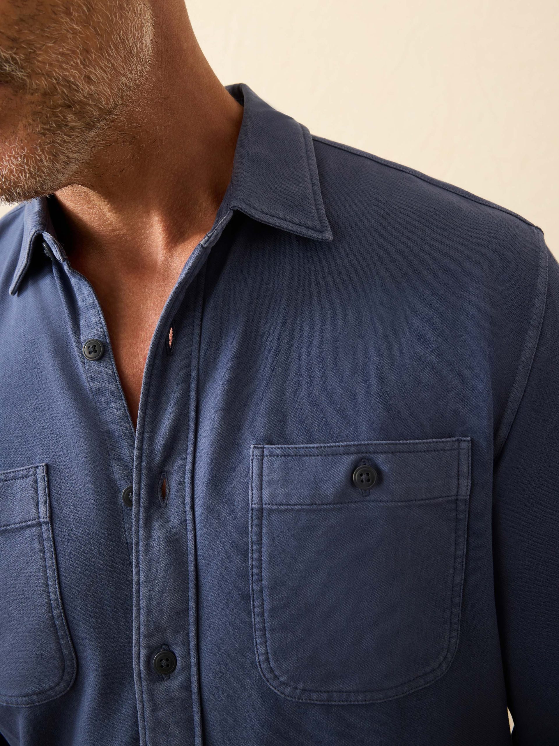 Field Knit Shirt - Blue Nights - Image 3