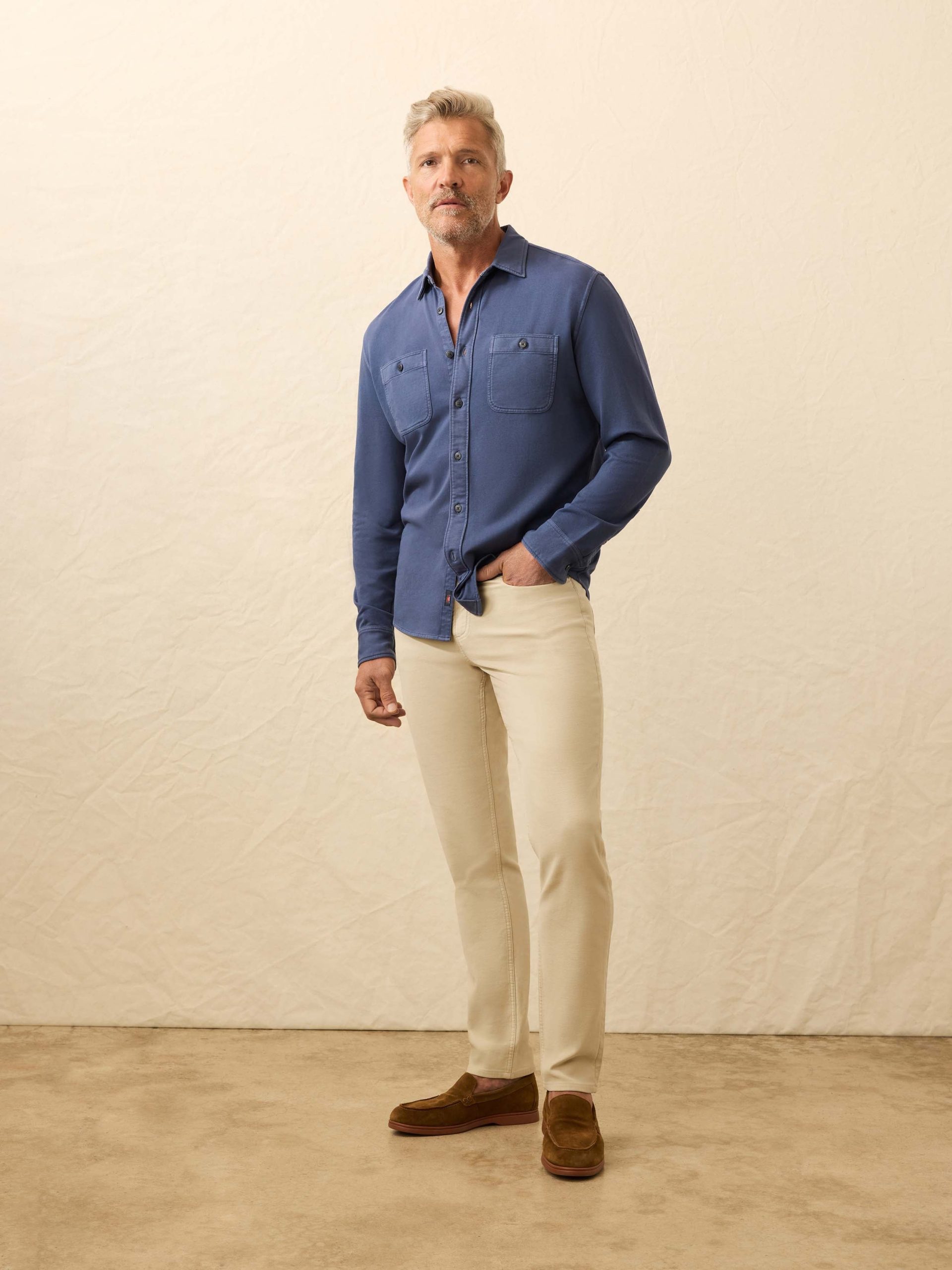 Field Knit Shirt - Blue Nights - Image 6