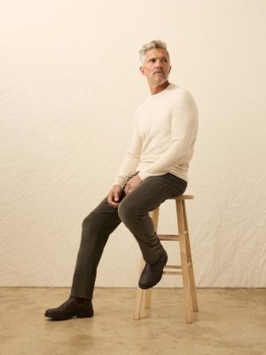 Jackson Crewneck Sweater - Ivory Sky Feeder