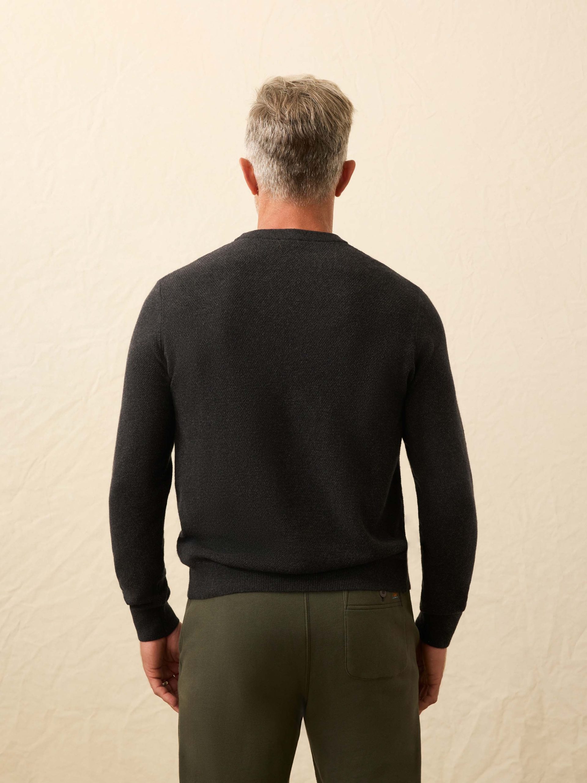 Jackson Crewneck Sweater - Wolf Black Heather - Image 5