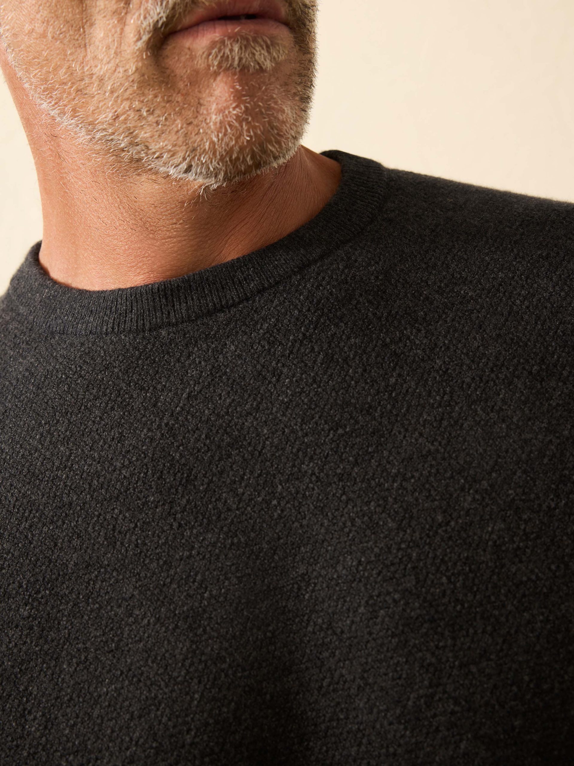 Jackson Crewneck Sweater - Wolf Black Heather - Image 2