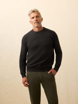 Jackson Crewneck Sweater - Wolf Black Heather