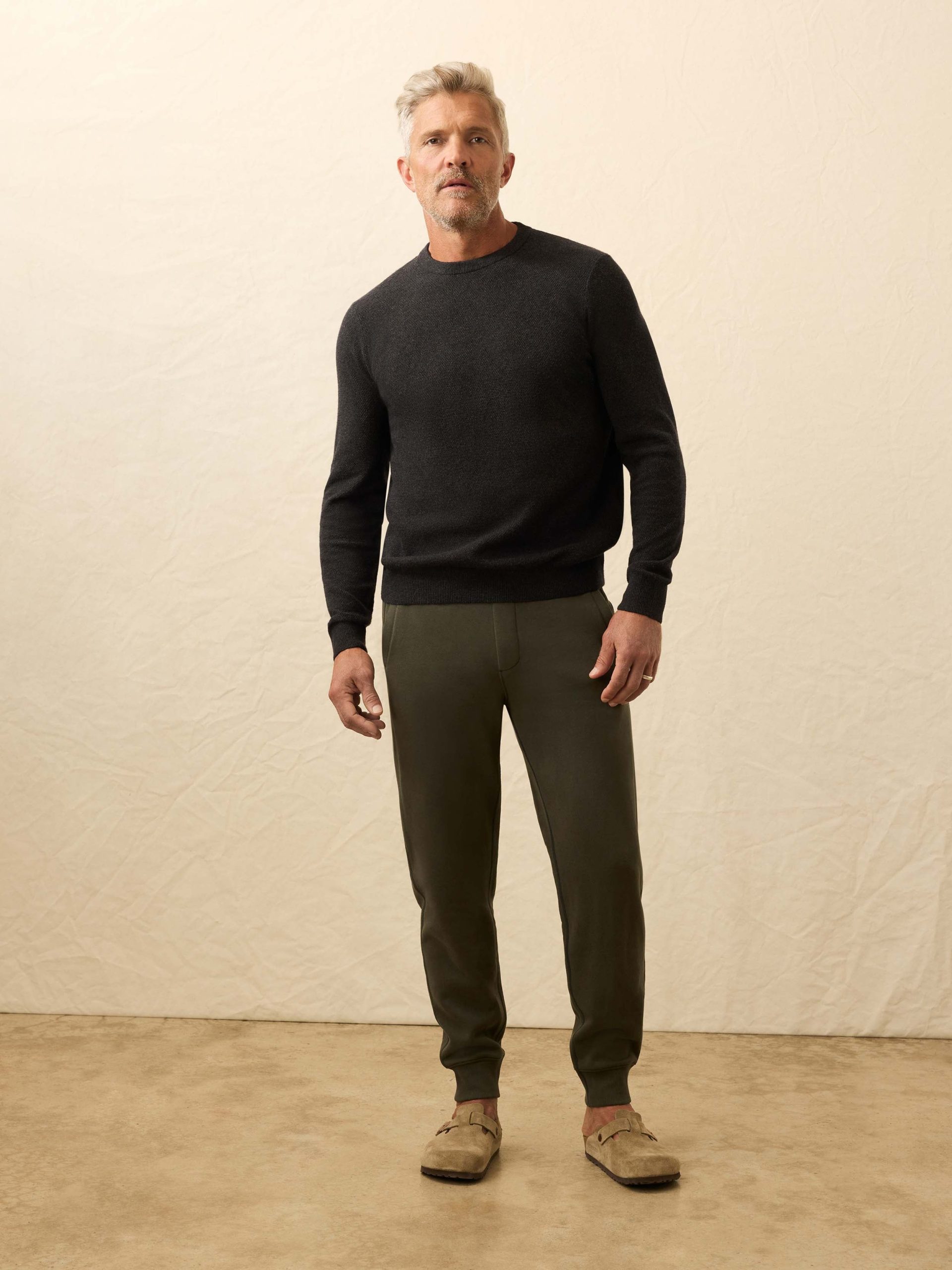 Jackson Crewneck Sweater - Wolf Black Heather - Image 6