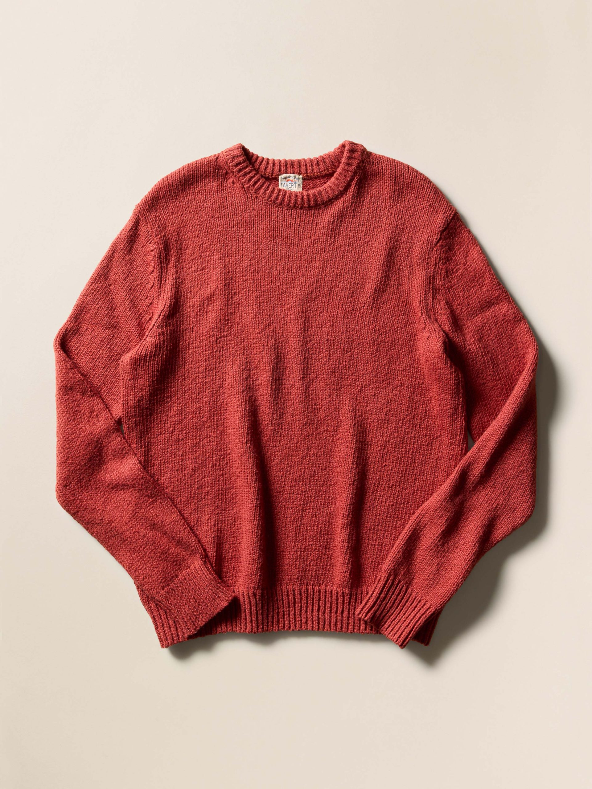 Heirloom Cotton Crewneck Sweater - Eclipse Red - Image 2