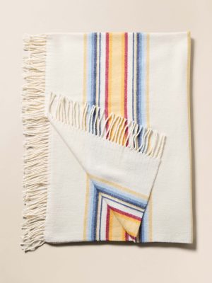 Brushed Recycled Cotton Blanket - Daybreak Ombre