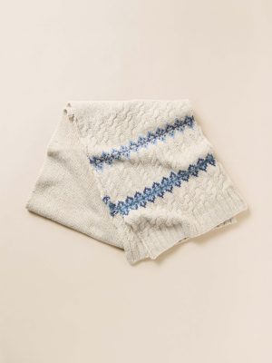 Highland Fairisle Scarf - Snow