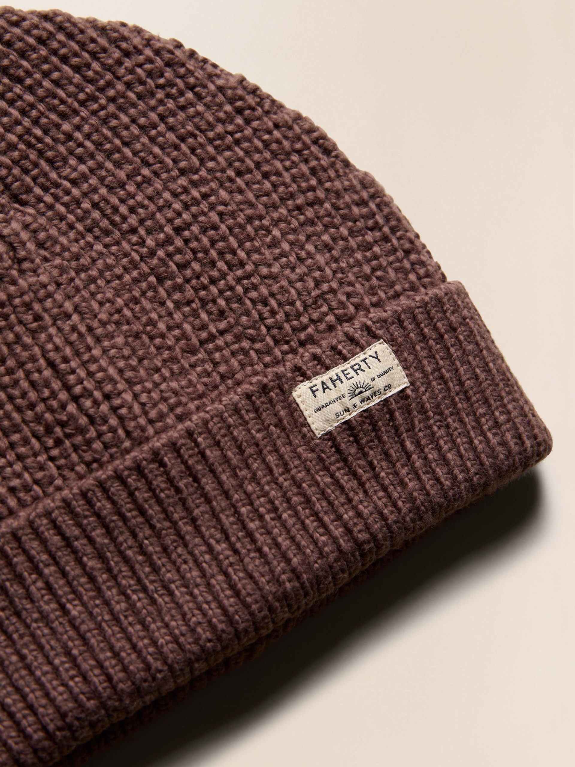 Heirloom Cotton Beanie - Brown - Image 2