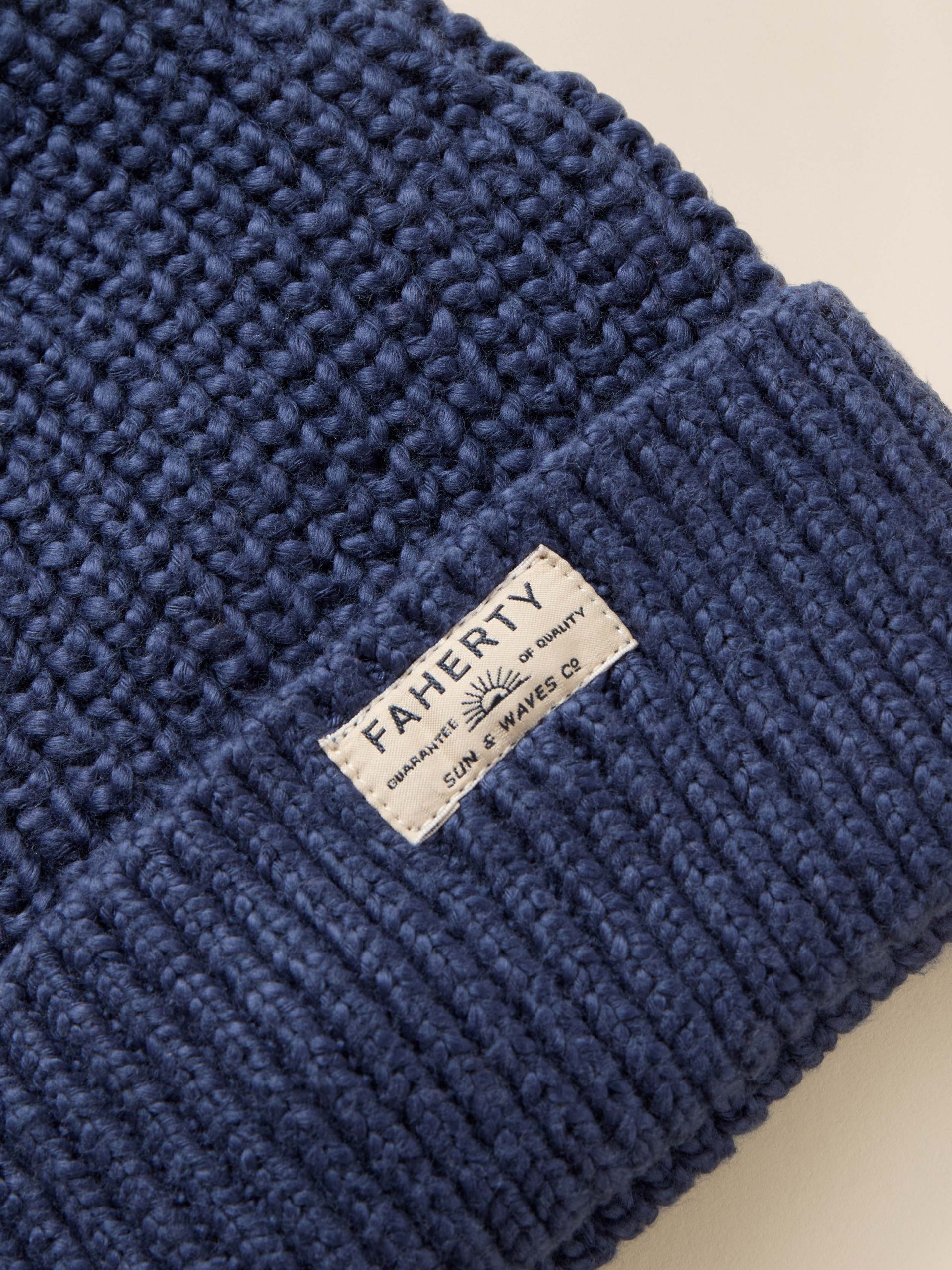 Heirloom Cotton Beanie - Navy - Image 2