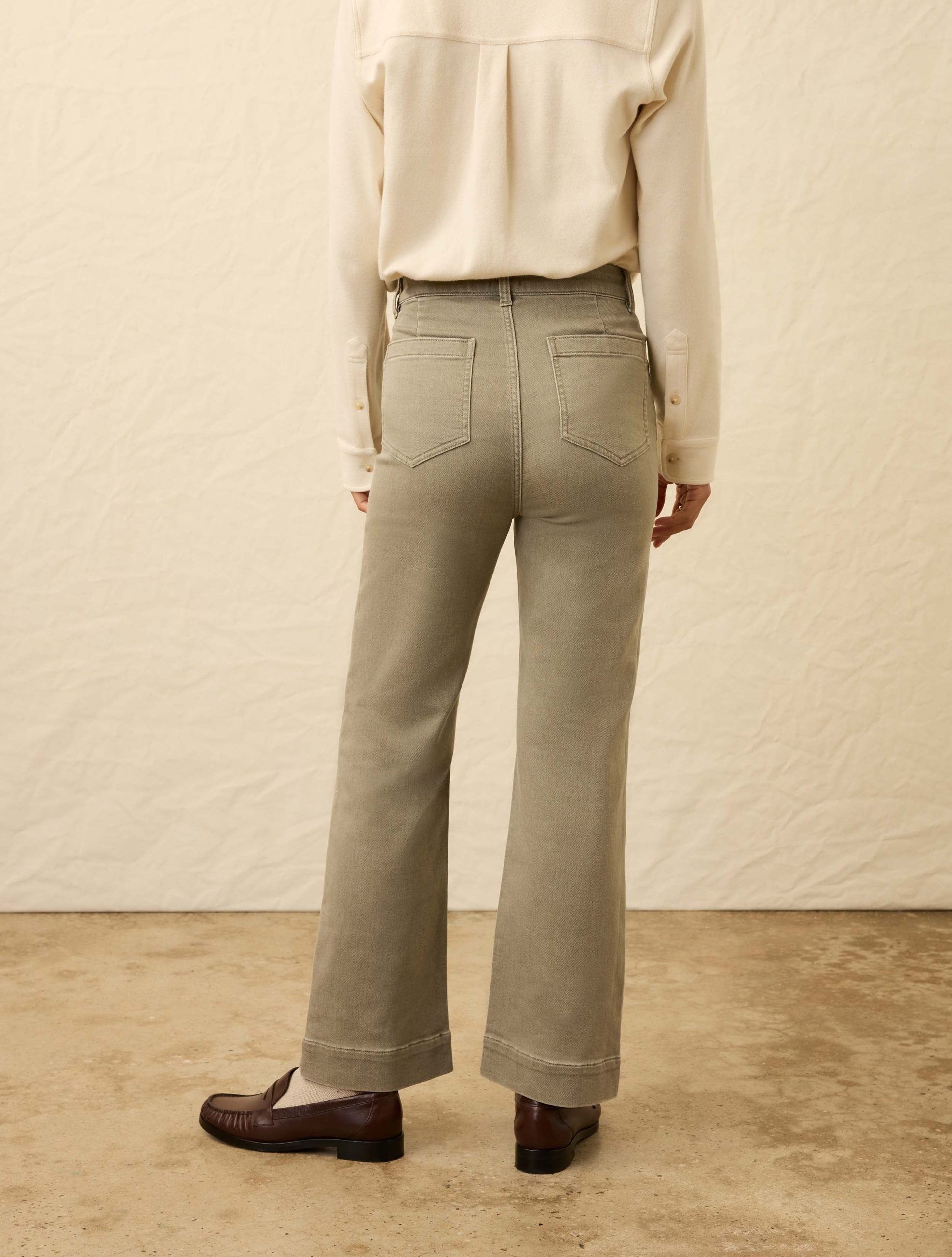 Stretch Terry Patch Pocket Ankle Pant - Coastal Sage - Image 3