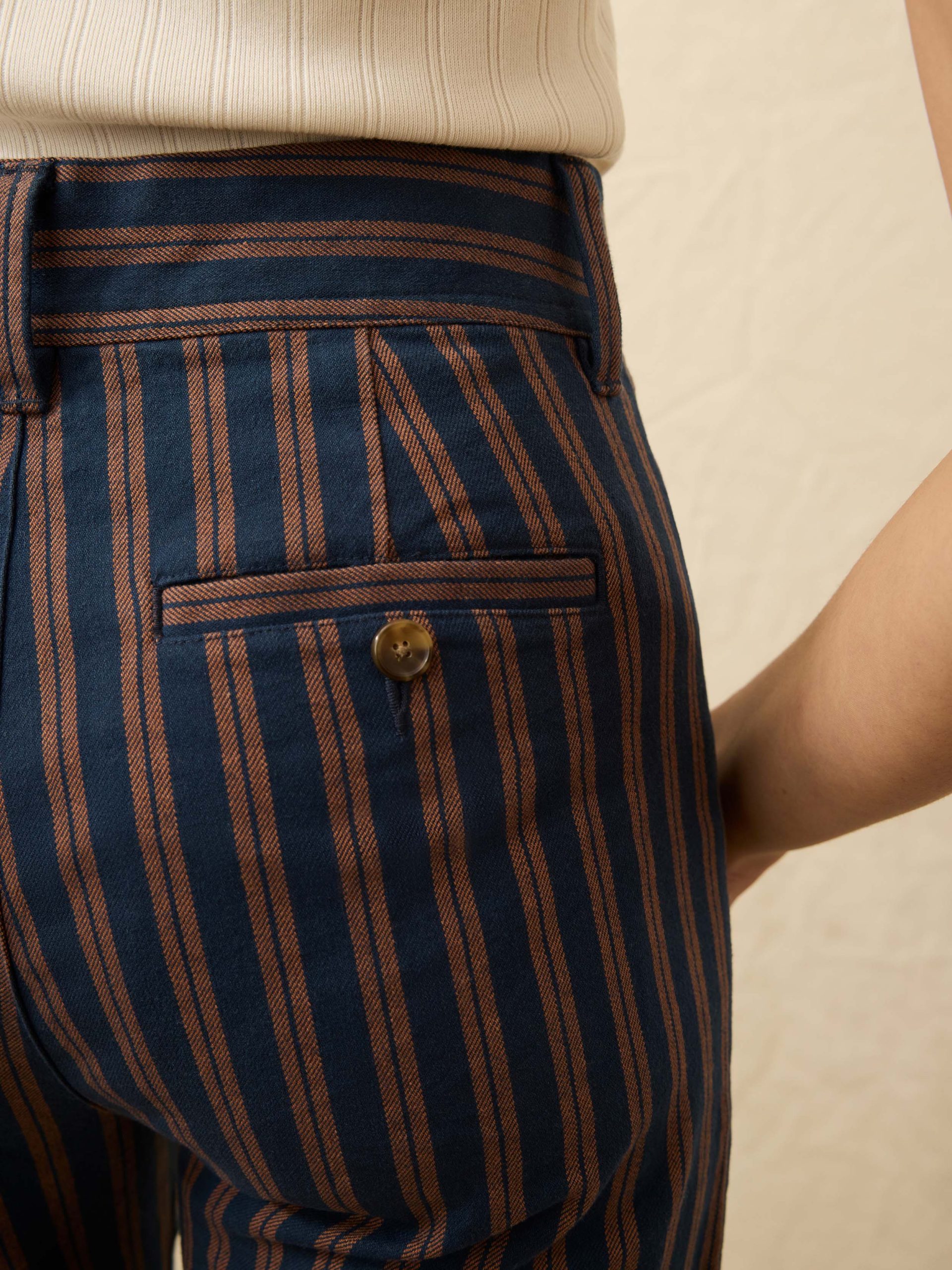 Twill Tide Slim Straight Pant - Midnight Shore Stripe - Image 5