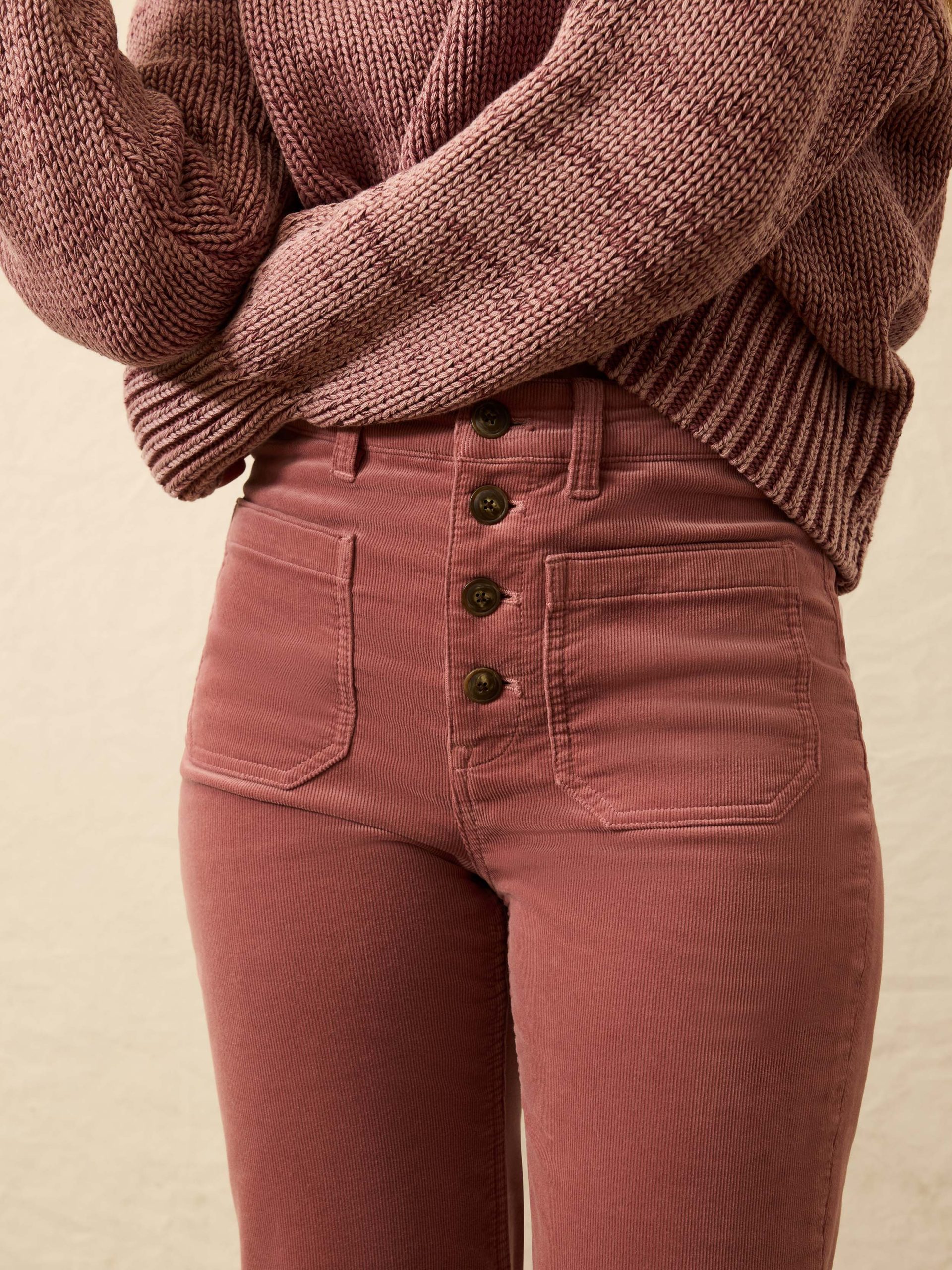 Stretch Terry Cord Patch Pocket Pant - Sedona - Image 4