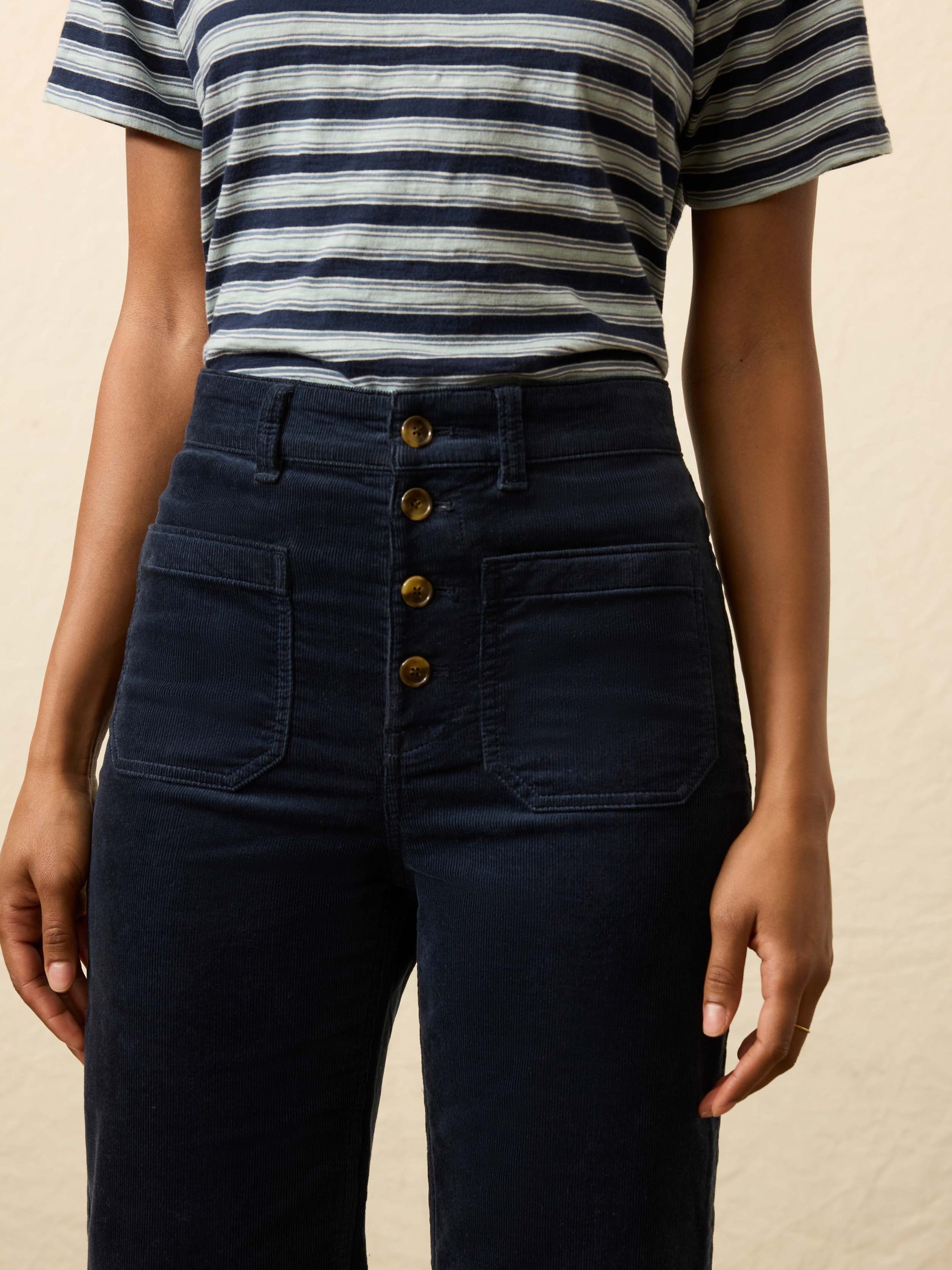 Stretch Terry Cord Patch Pocket Pant - Abyss Navy - Image 2