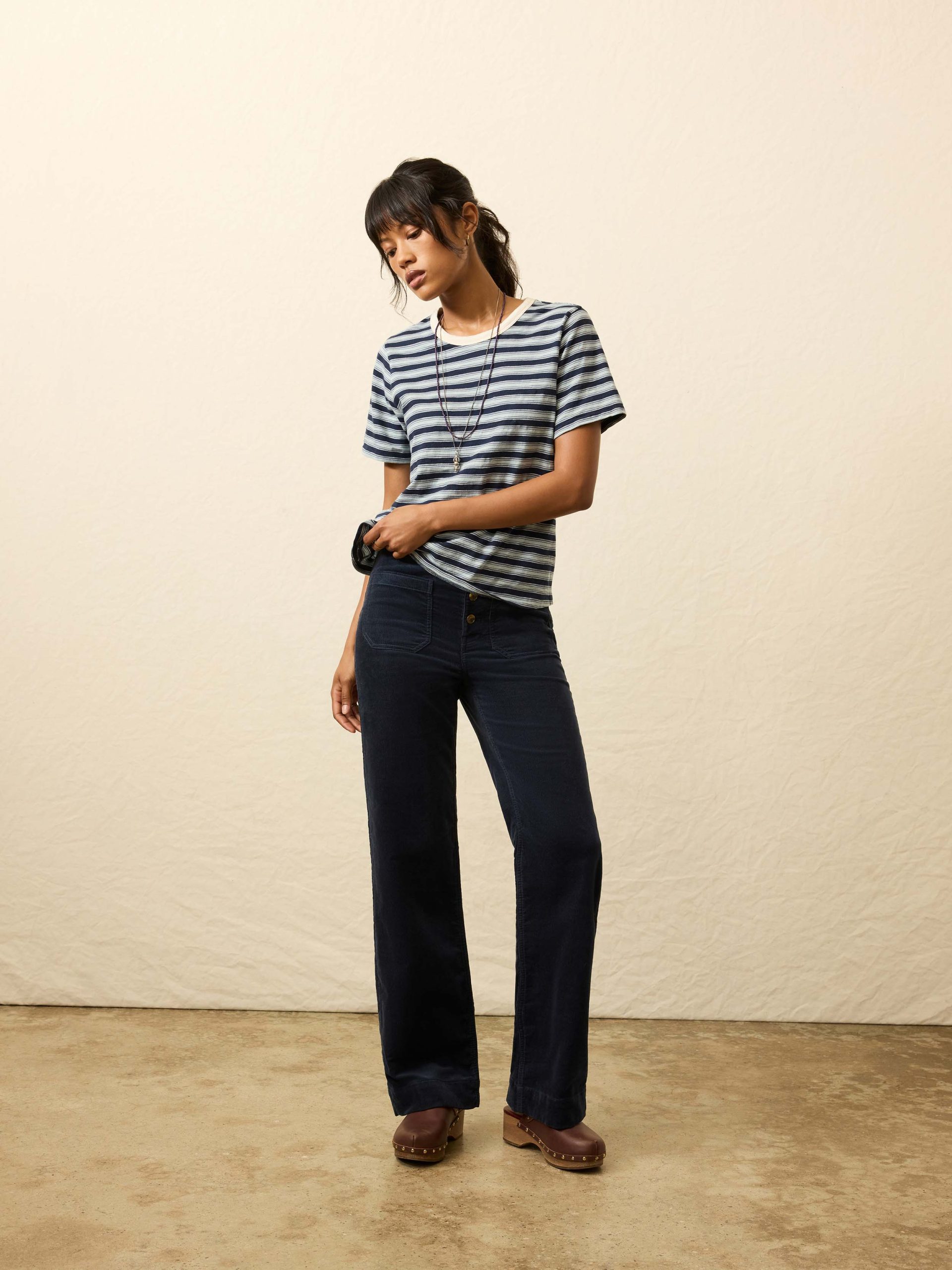 Stretch Terry Cord Patch Pocket Pant - Abyss Navy - Image 3