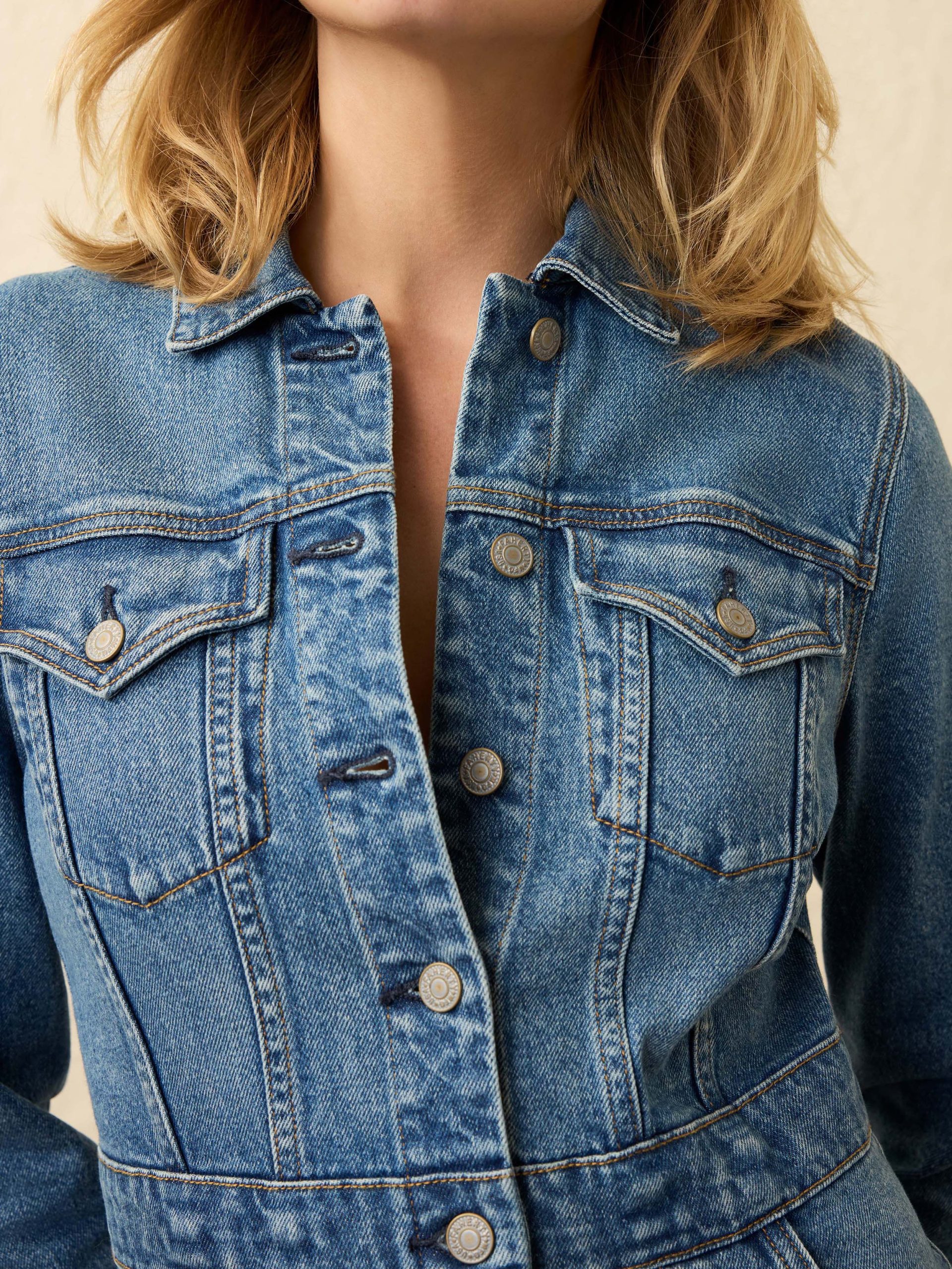 Michelle Denim Dress - Sea Bright Wash - Image 2