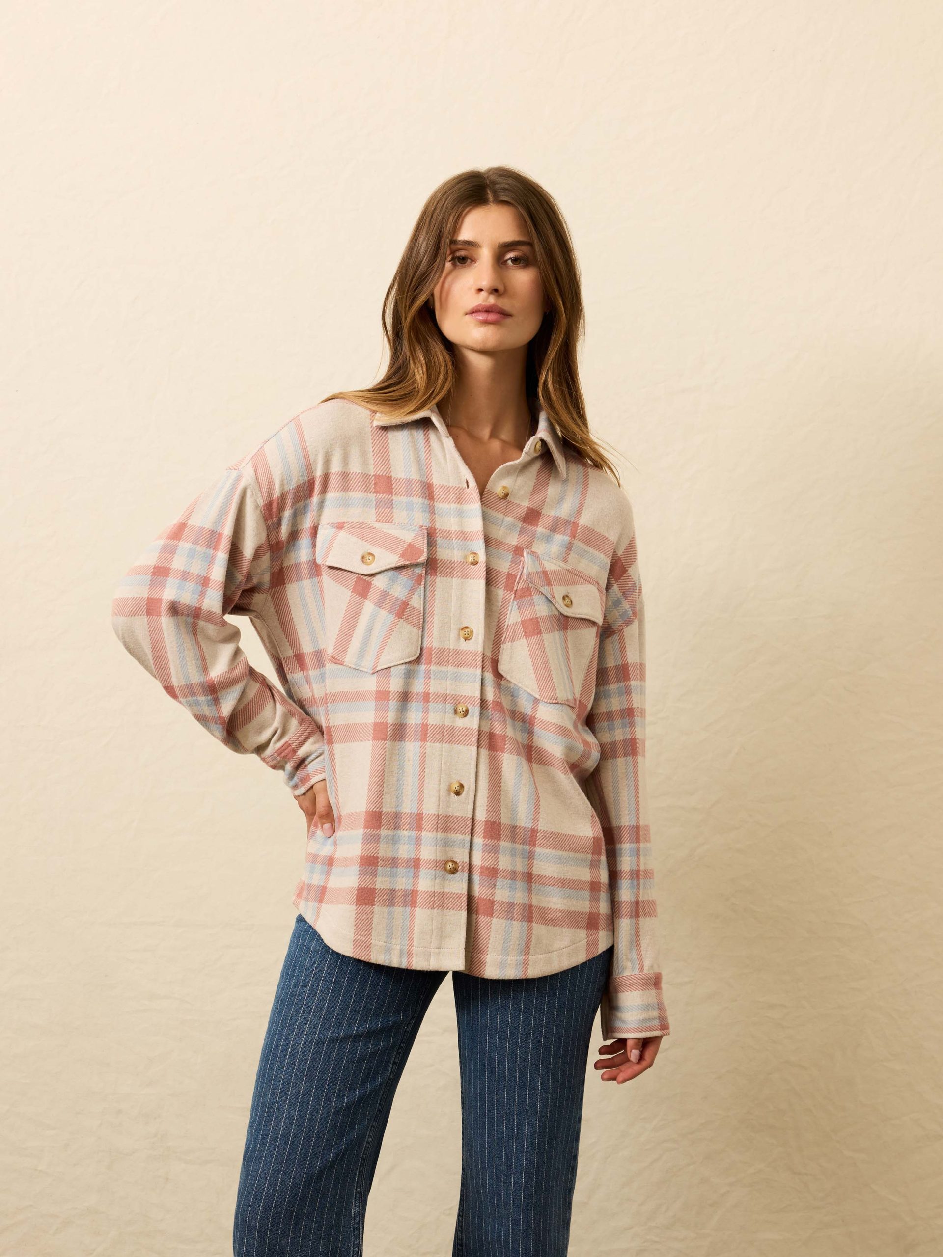 Legend? Sweater Overshirt - Lakeside Plaid - Image 4