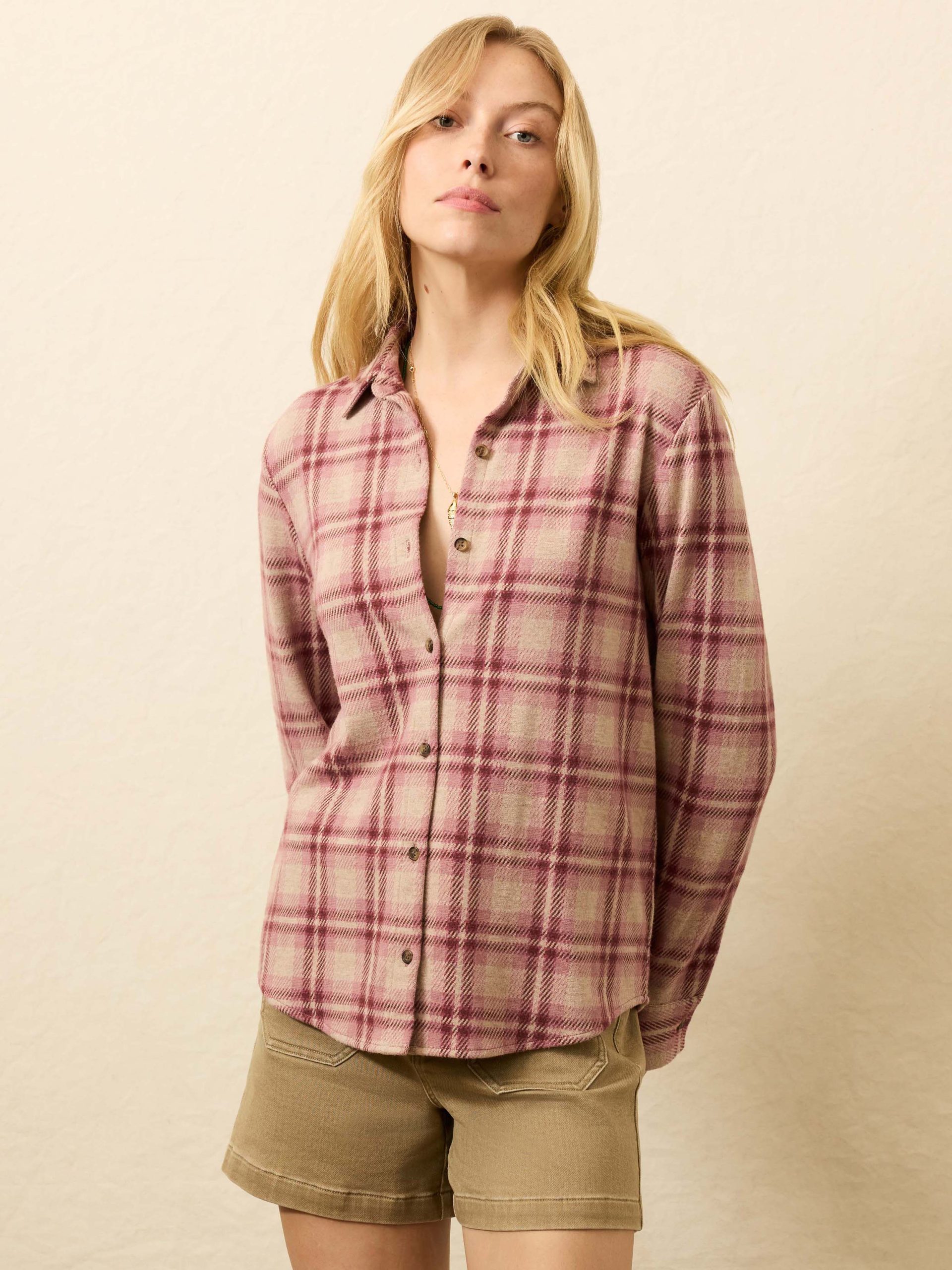 Legend? Classic Sweater Shirt - Berry Coast Plaid - Image 3