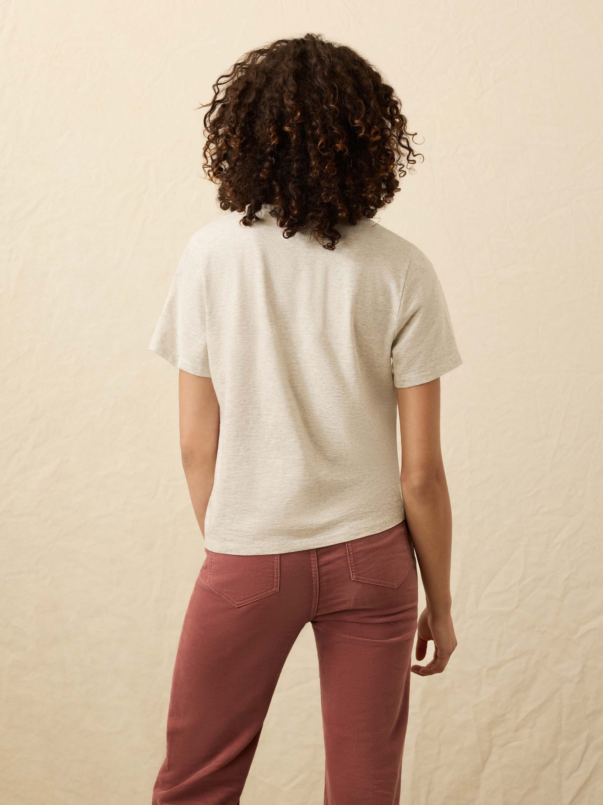 Sunwashed Regenerative Tee - Island Dune Heather - Image 5