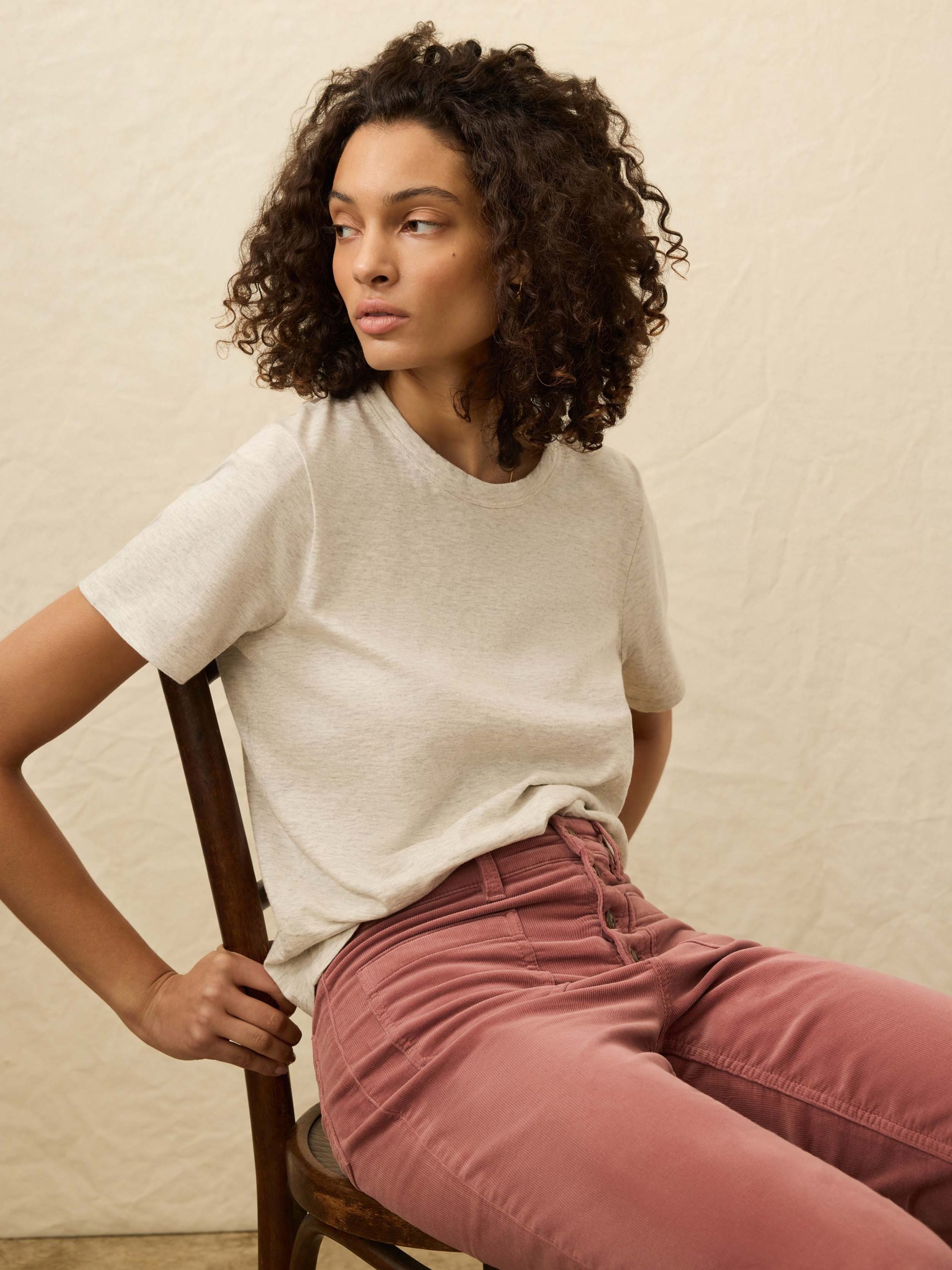 Sunwashed Regenerative Tee - Island Dune Heather - Image 4
