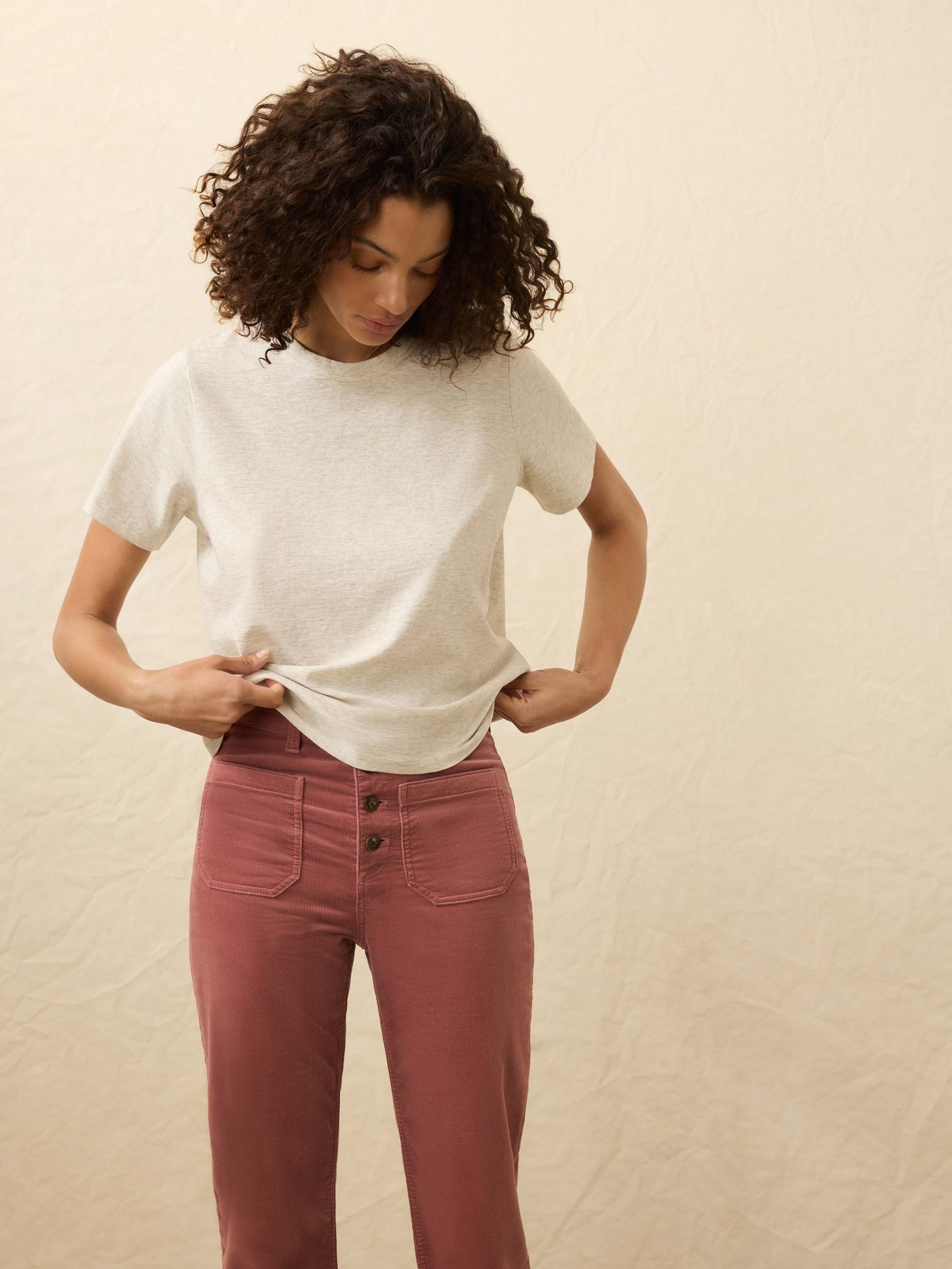 Sunwashed Regenerative Tee - Island Dune Heather