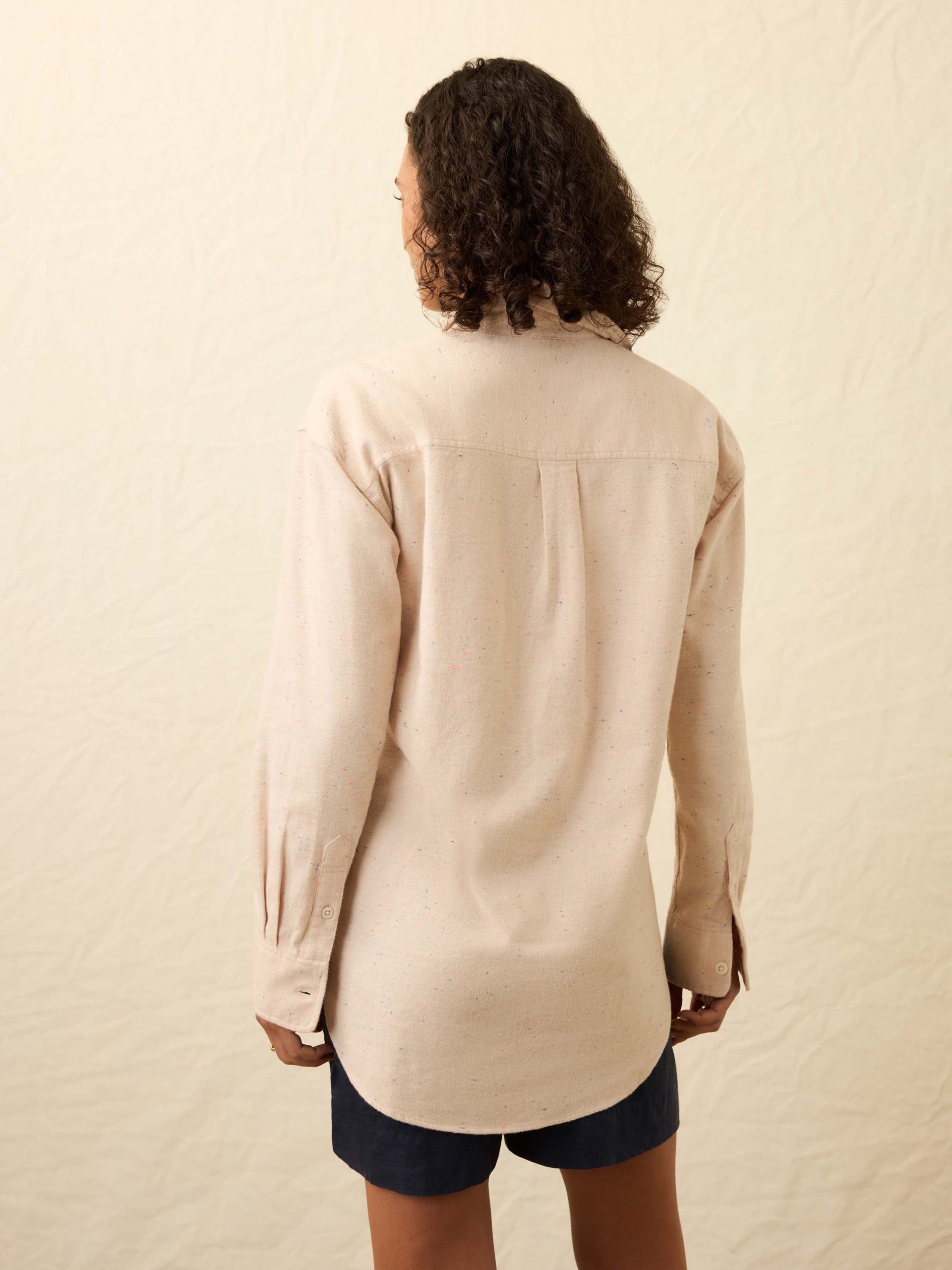 Heirloom Portuguese Flannel Overshirt - Dune Nep - Image 5