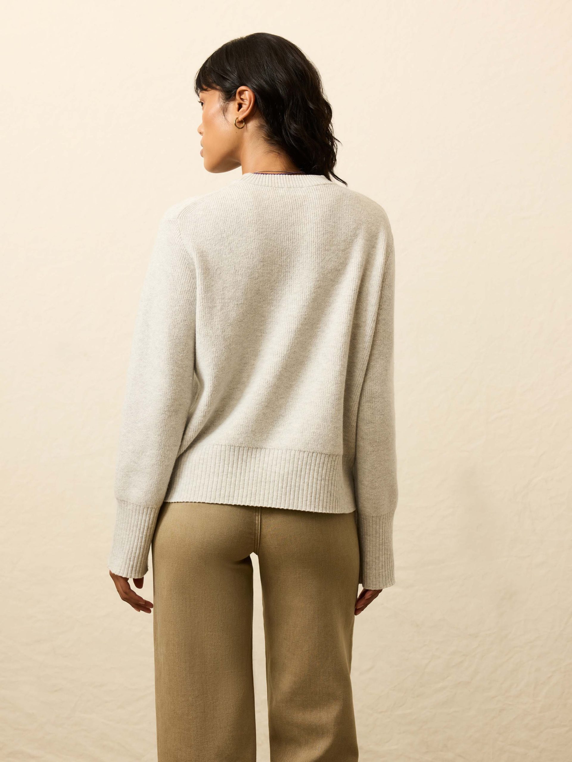Jackson Crewneck Sweater - Ice Grey Heather - Image 4