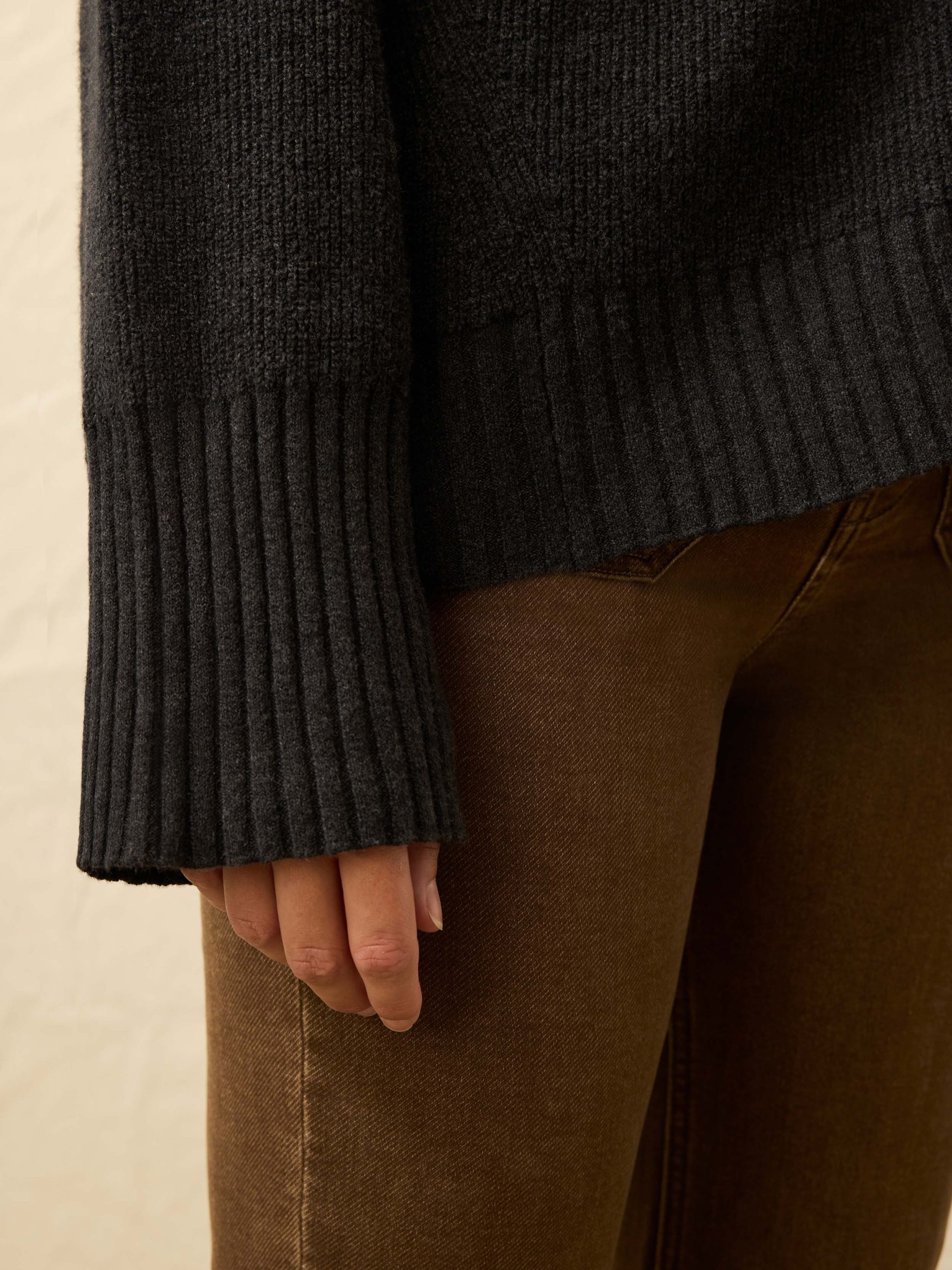 Jackson Cardigan - Charcoal Heather - Image 2