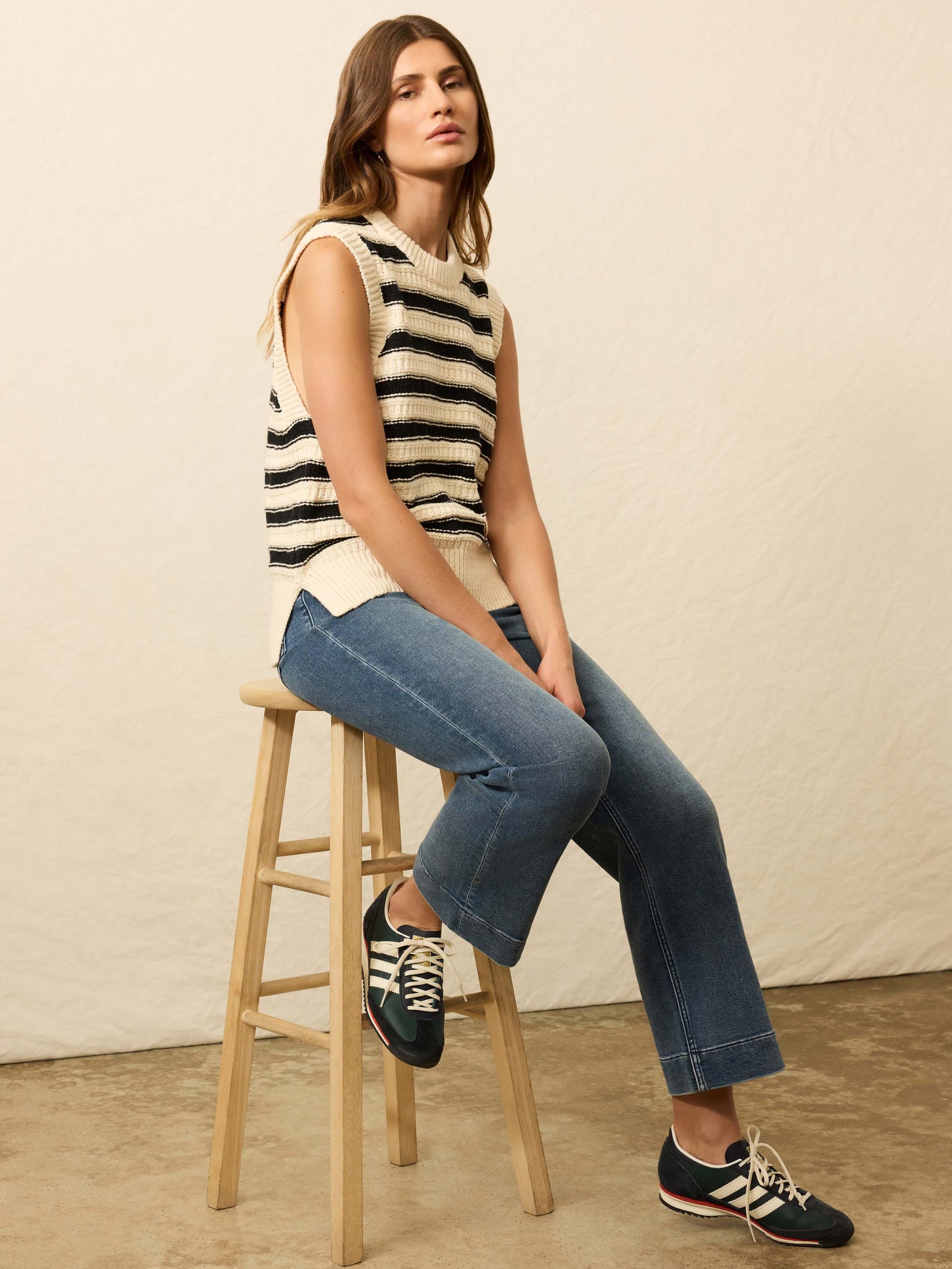 Heirloom Cotton Sweater Vest - Licorice Lines - Image 4