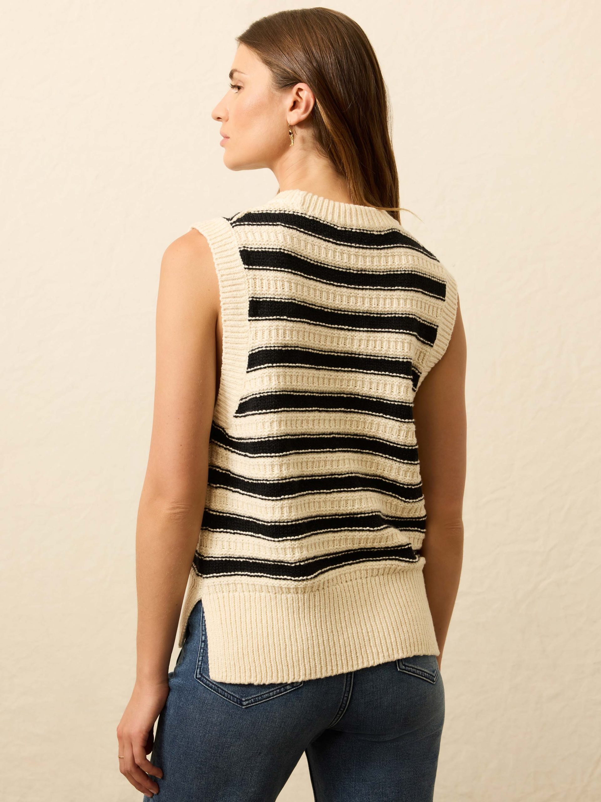 Heirloom Cotton Sweater Vest - Licorice Lines - Image 5