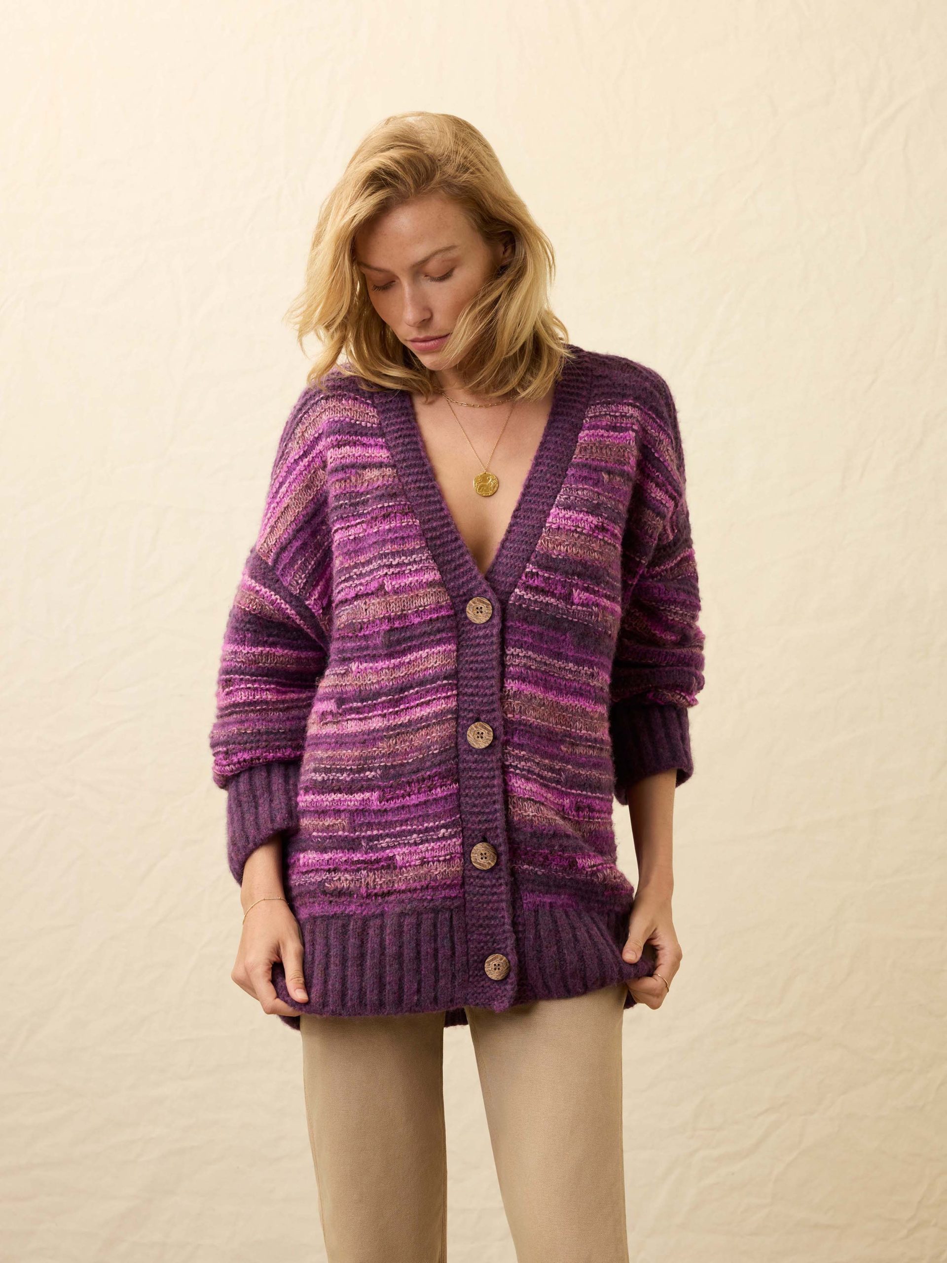 Cliffwalk Cardigan - Rose Dye Vines - Image 2