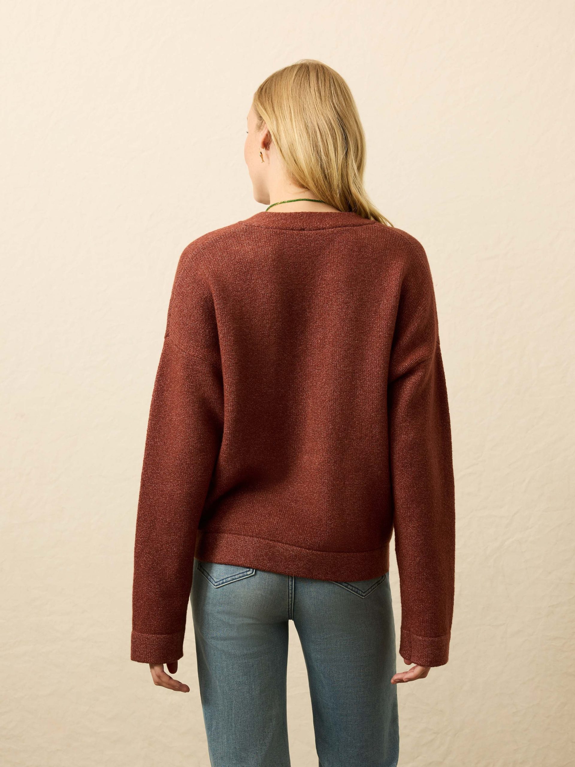 Jackson V Neck Popover - Smoked Paprika - Image 4