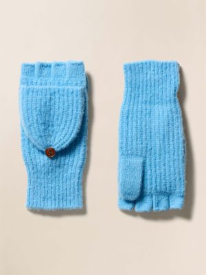 Alpine Cozy Pop Top Mitten - Lake Blue