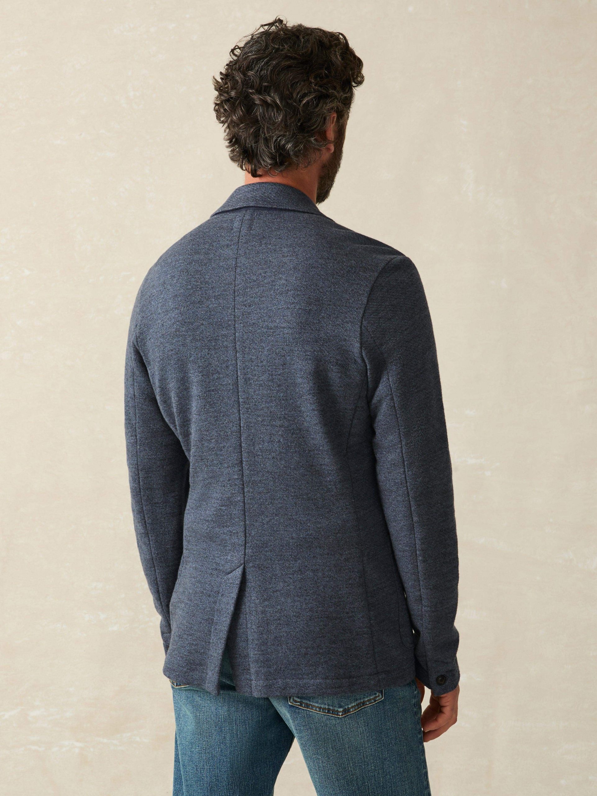 Inlet Knit Blazer (Short) - Deep Navy Melange - Image 3