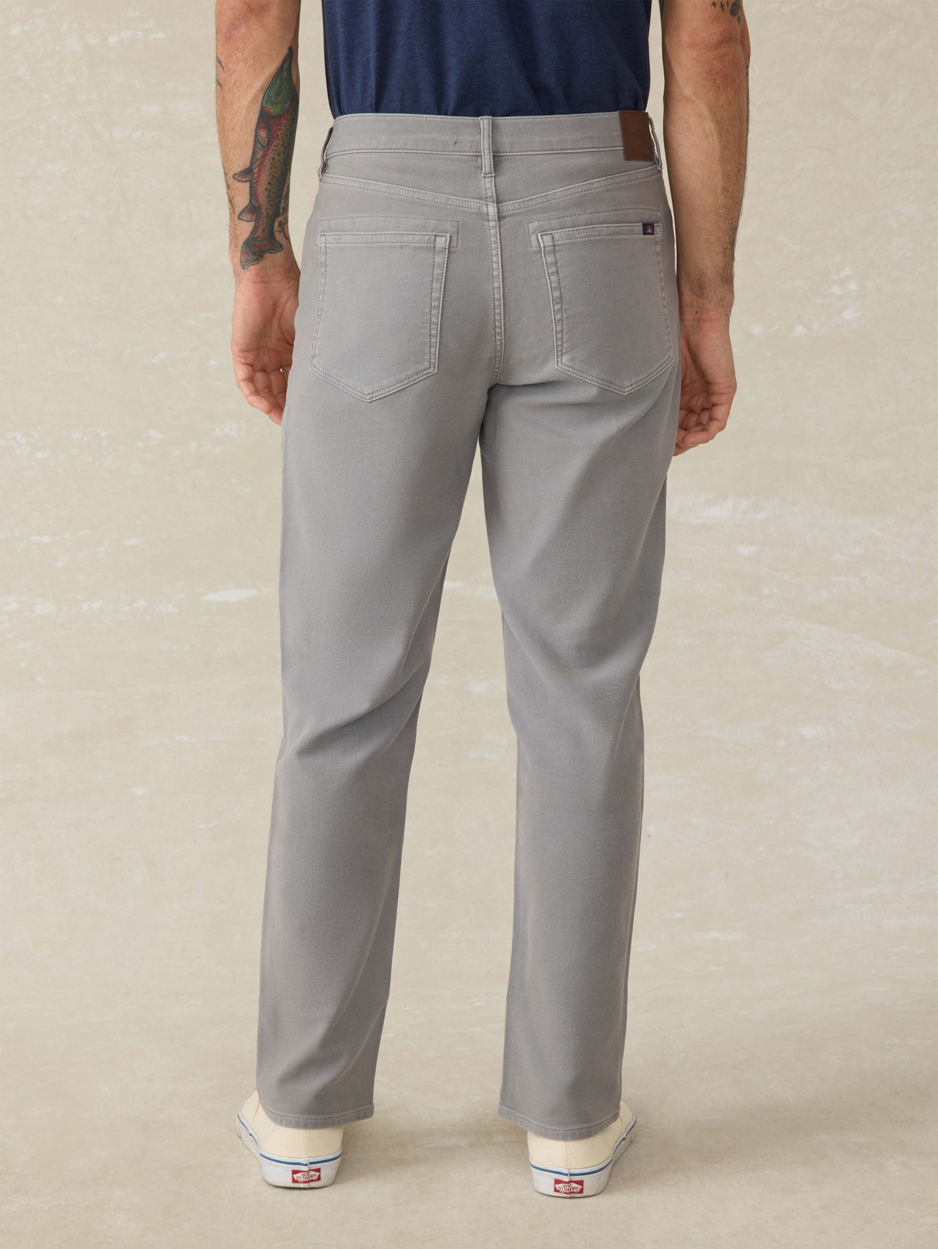 Stretch Terry 5-Pocket Pant - Iron - Image 3
