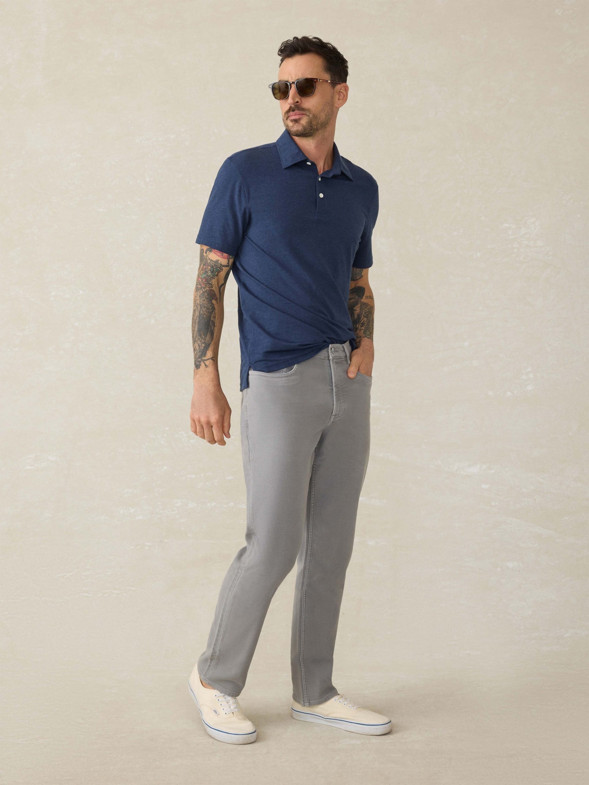 Stretch Terry 5-Pocket Pant - Iron - Image 5