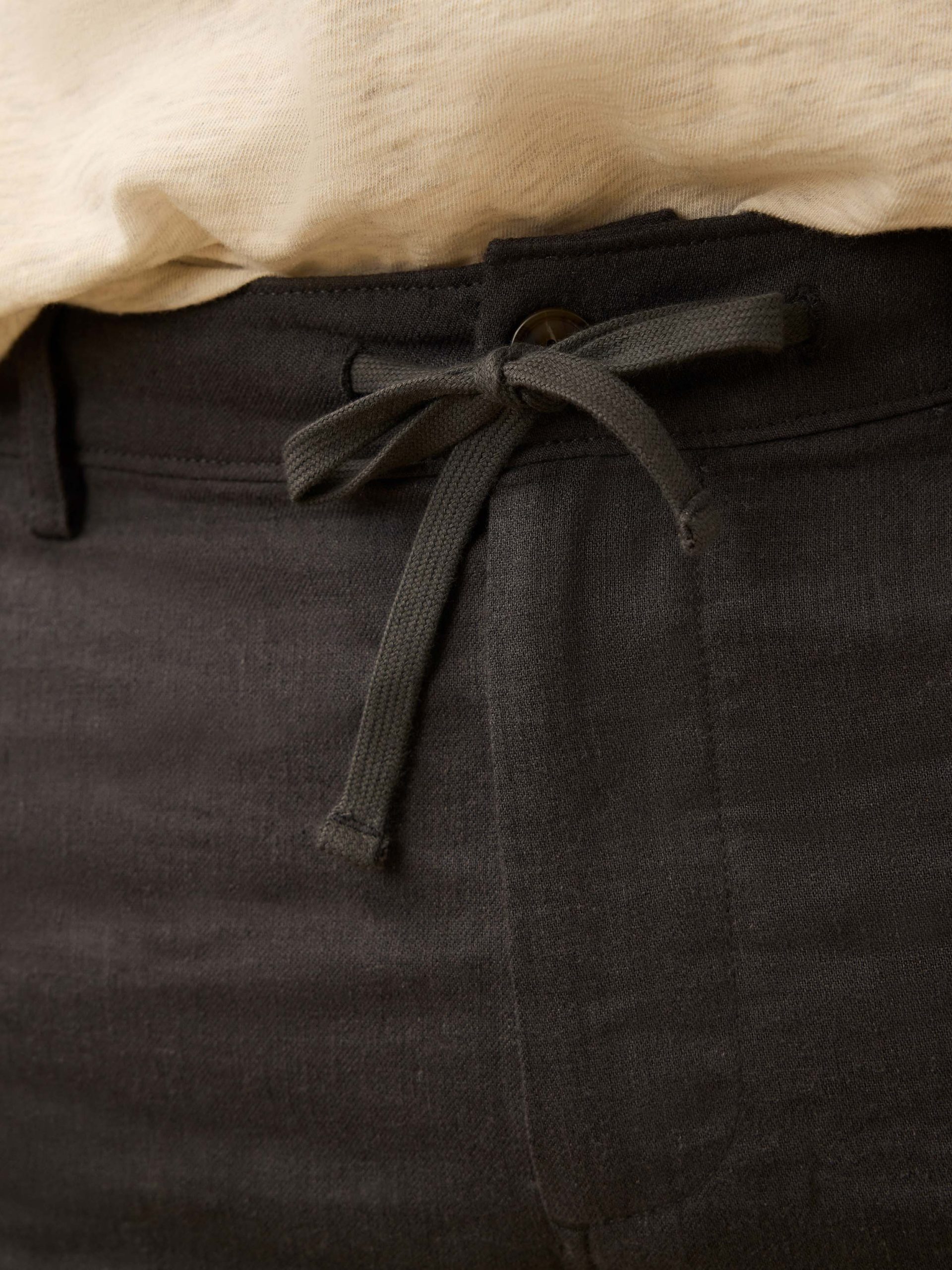 Movement Linen Drawstring Short - Washed Black - Image 6