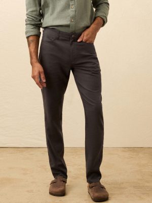 Movement? Linen 5-Pocket Pant - Washed Black