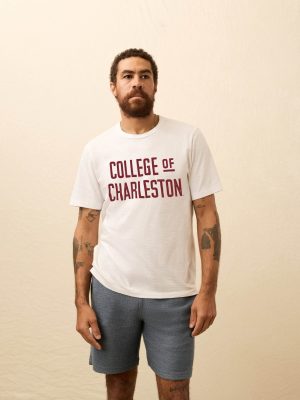 College of Charleston Sunwashed Tee - White