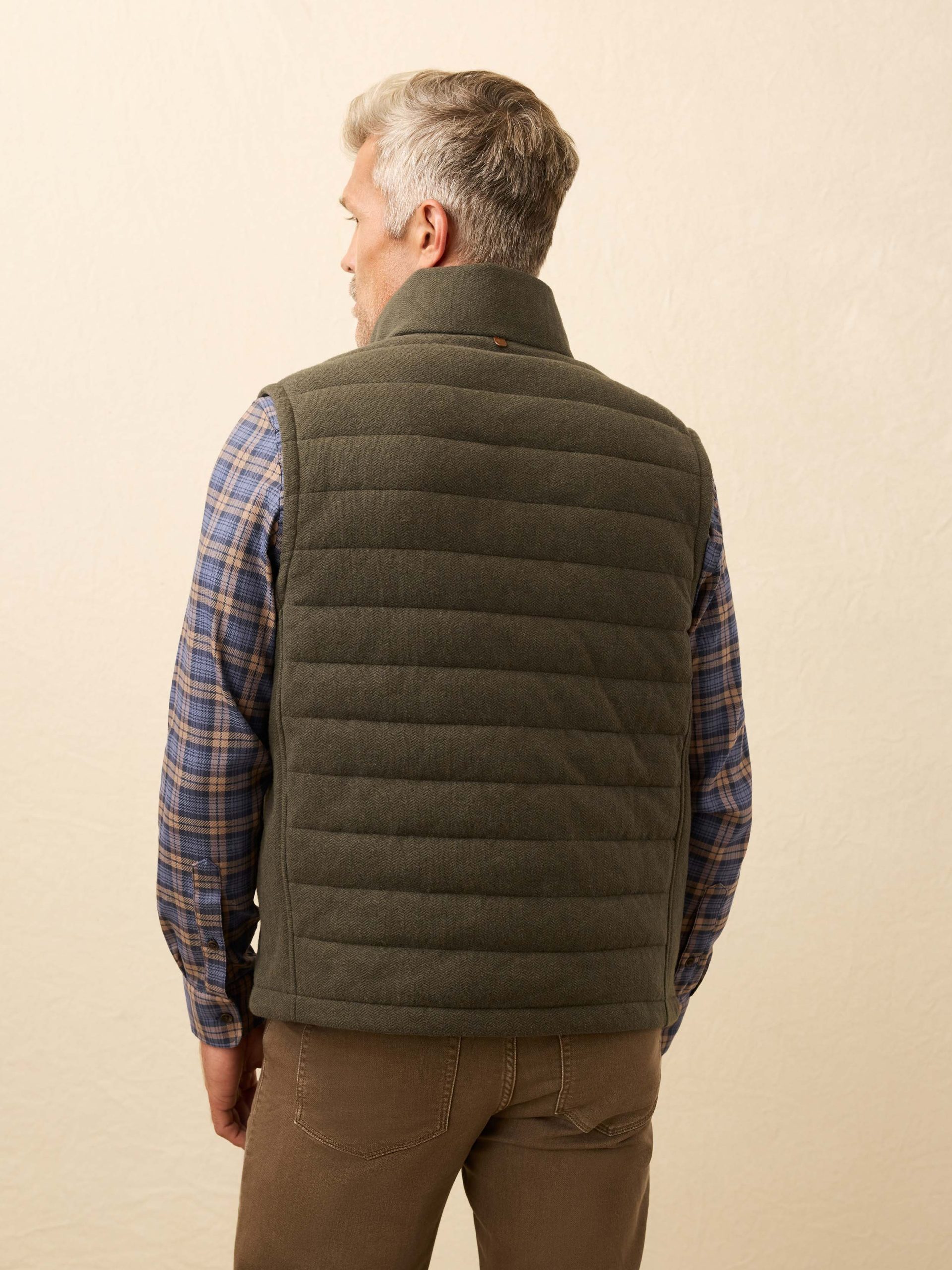 Teton Valley Vest - Olive Lake Herringbone - Image 5