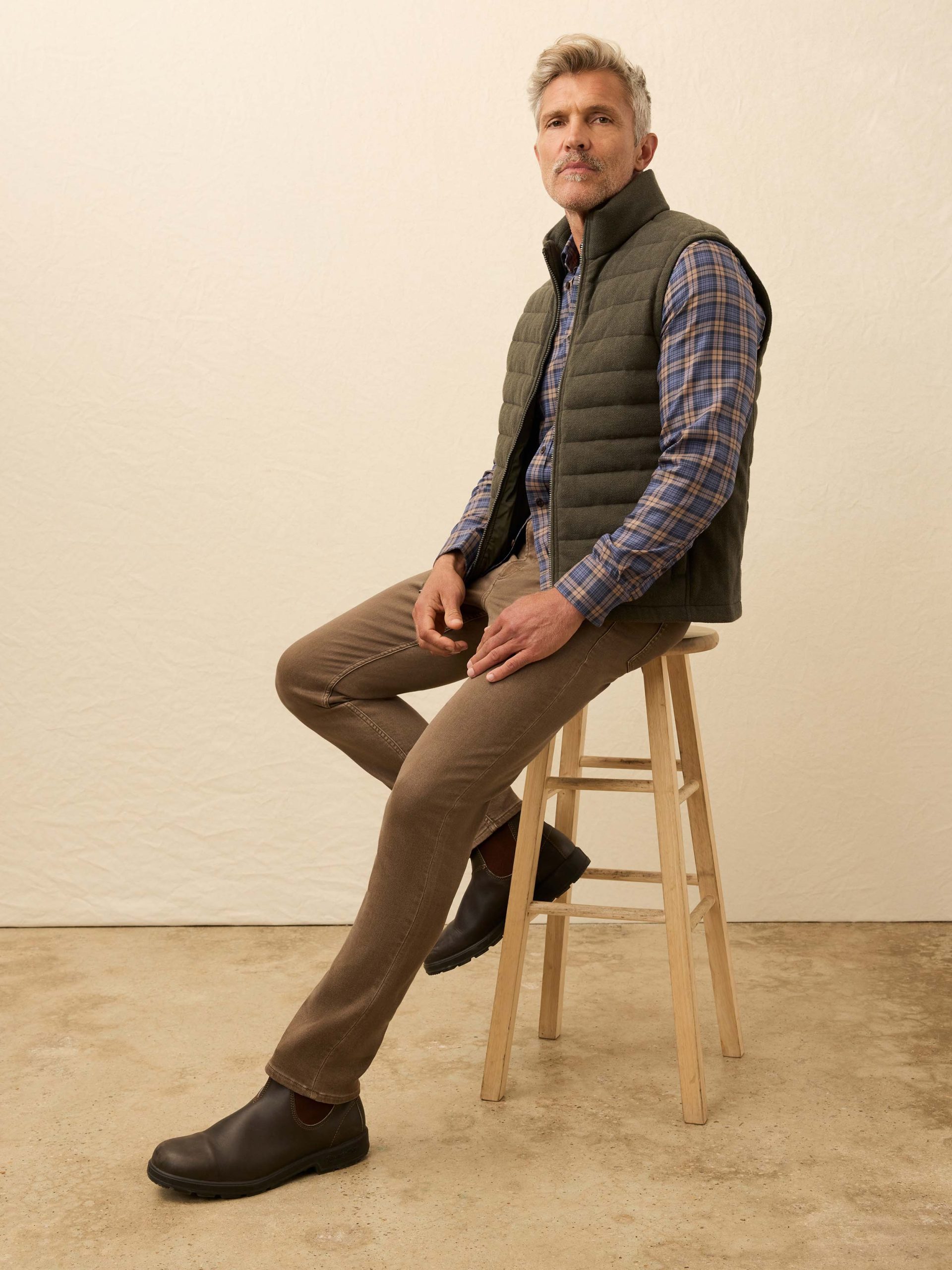Teton Valley Vest - Olive Lake Herringbone - Image 3