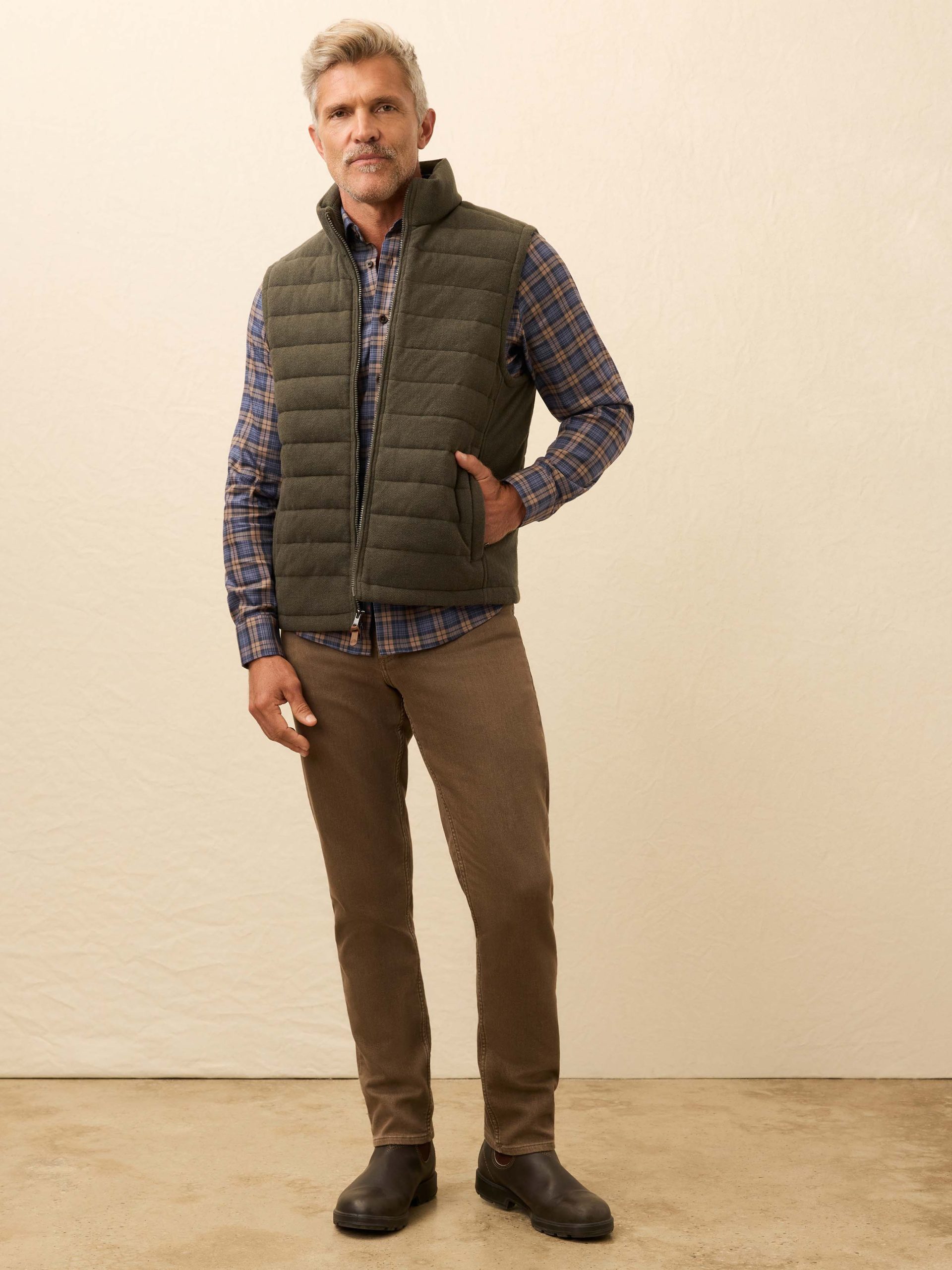 Teton Valley Vest - Olive Lake Herringbone - Image 4