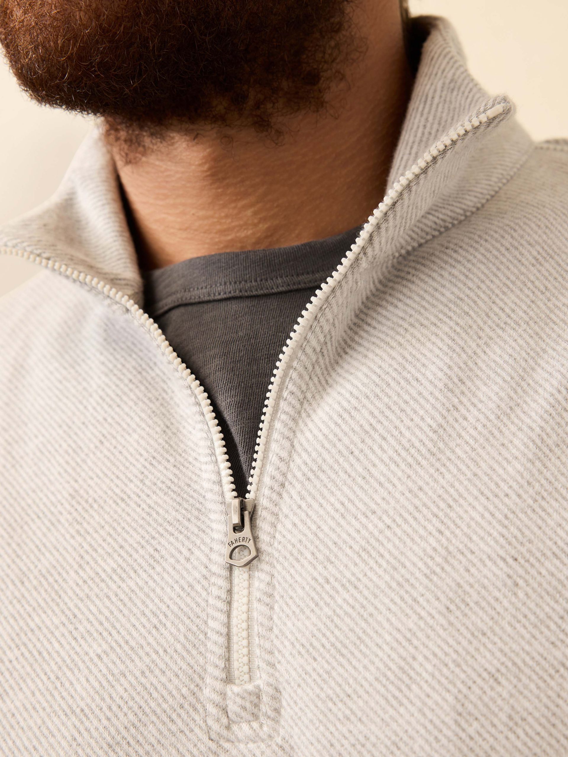 Legend Sweater Quarter Zip - Light Heather Grey - Image 4