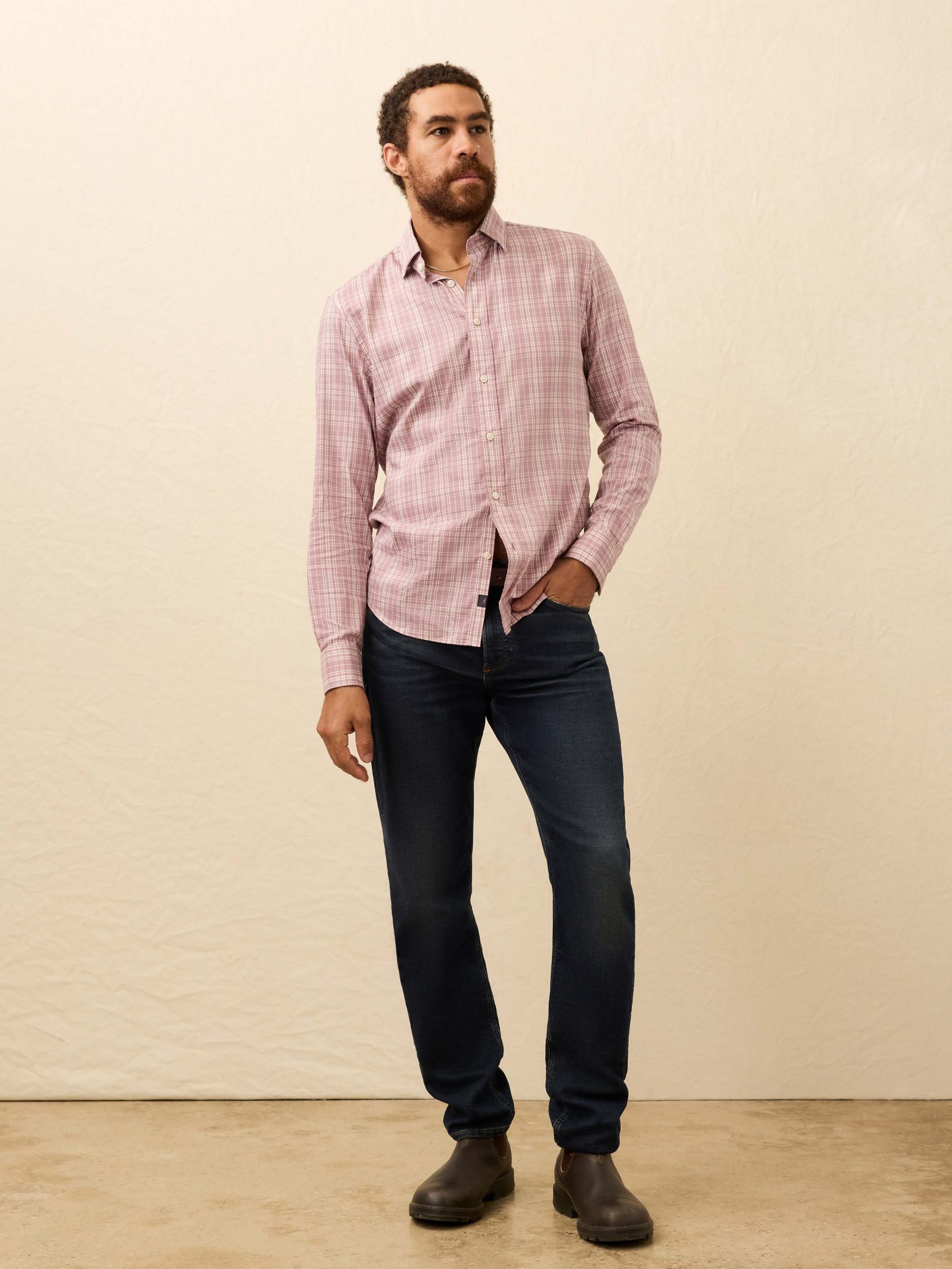 The Movement? Shirt - Plum Cloud Plaid - Image 4