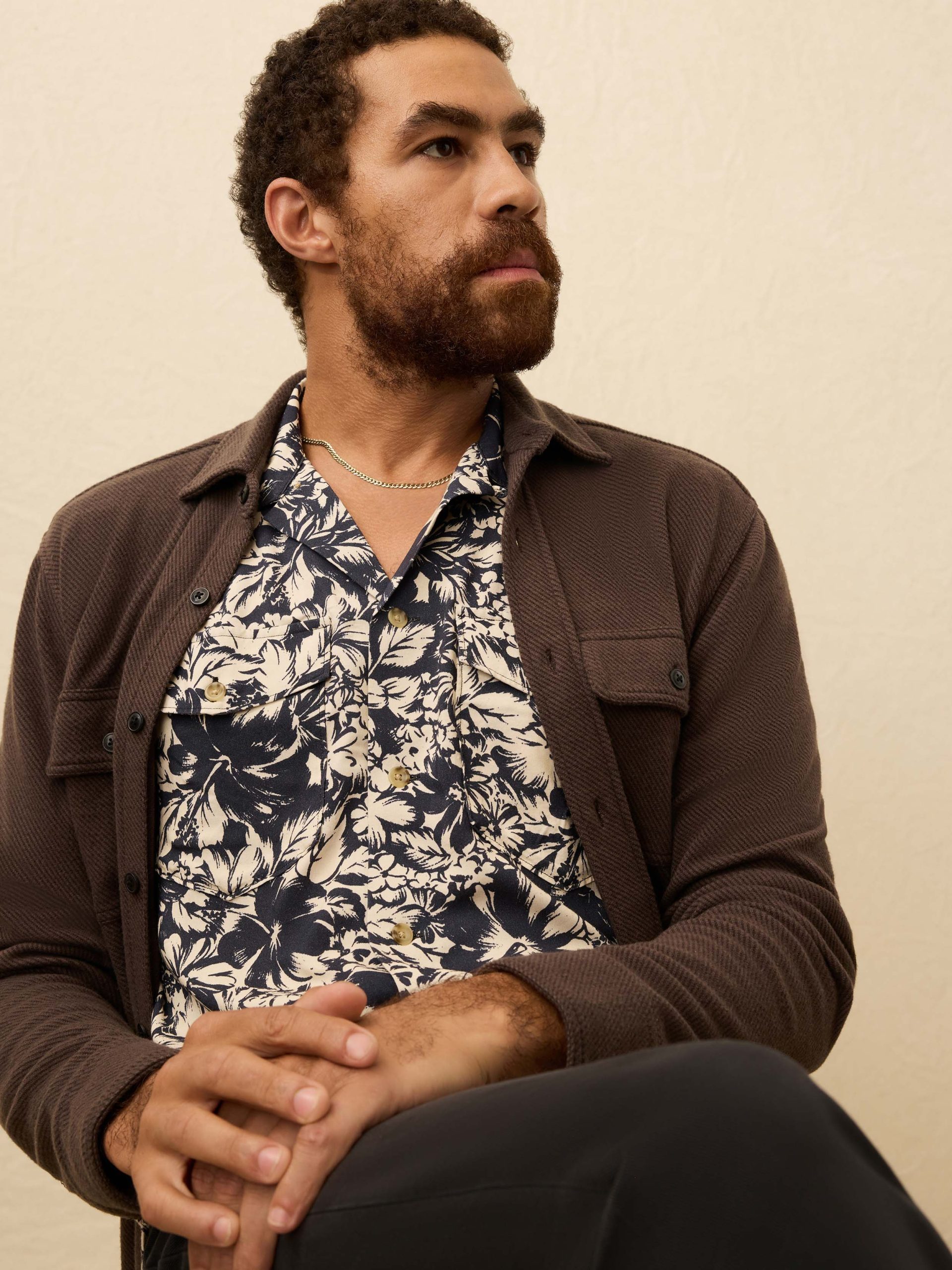 Short-Sleeve Bali Camp Shirt - Fjord Bloom - Image 2