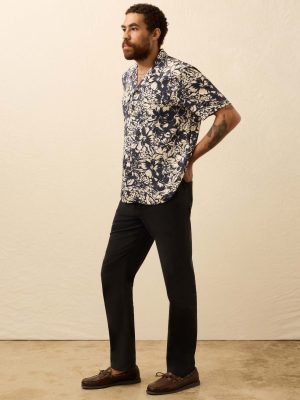Short-Sleeve Bali Camp Shirt - Fjord Bloom