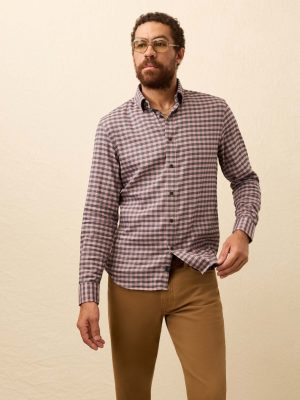 Soft Twill Movement? Shirt - Charcoal Plum Gingham